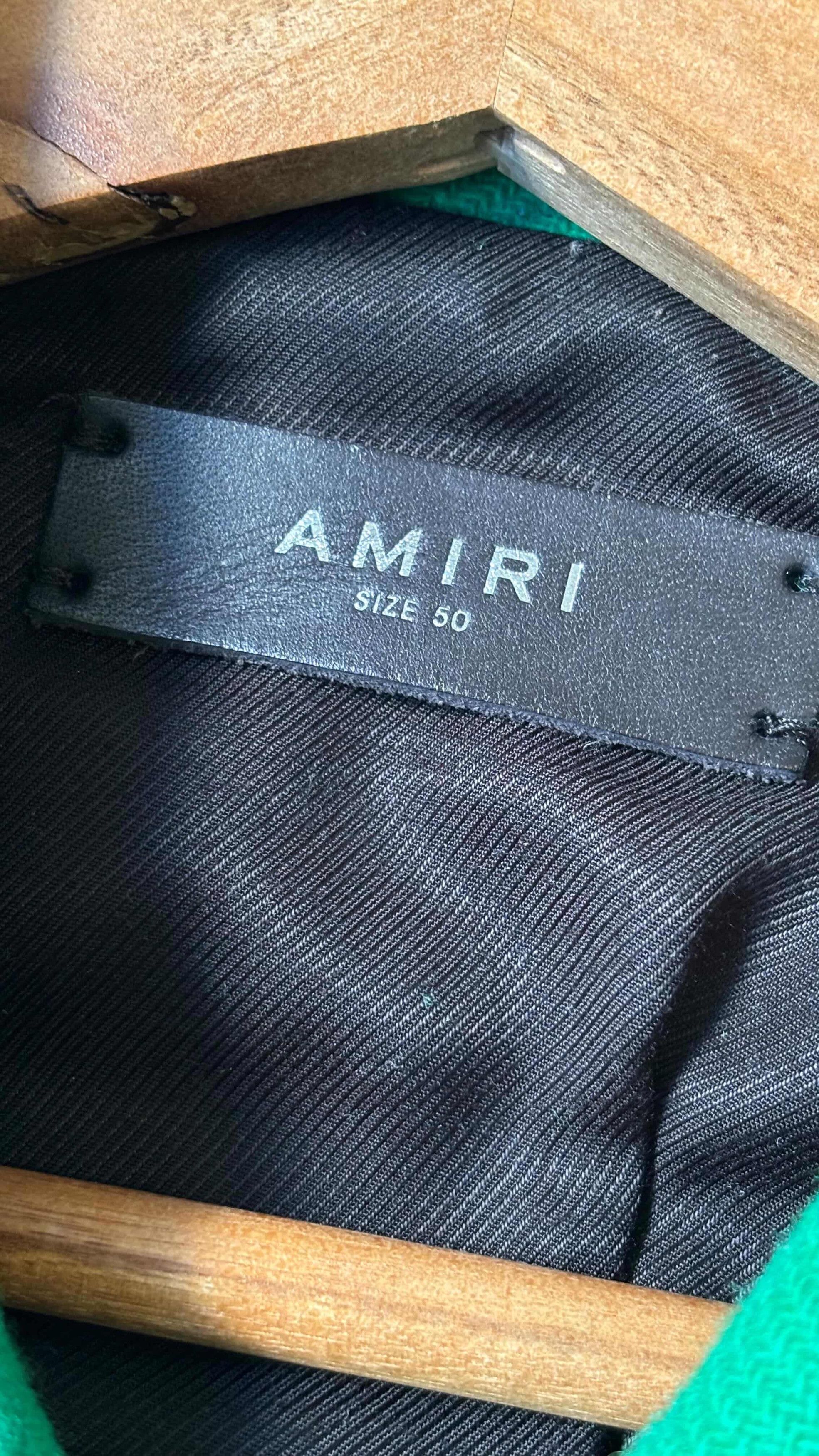 Amiri Amiri Bones Varsity Jacket Green - dmc99 Size US M / EU 48-50 / 2 - 2 Thumbnail