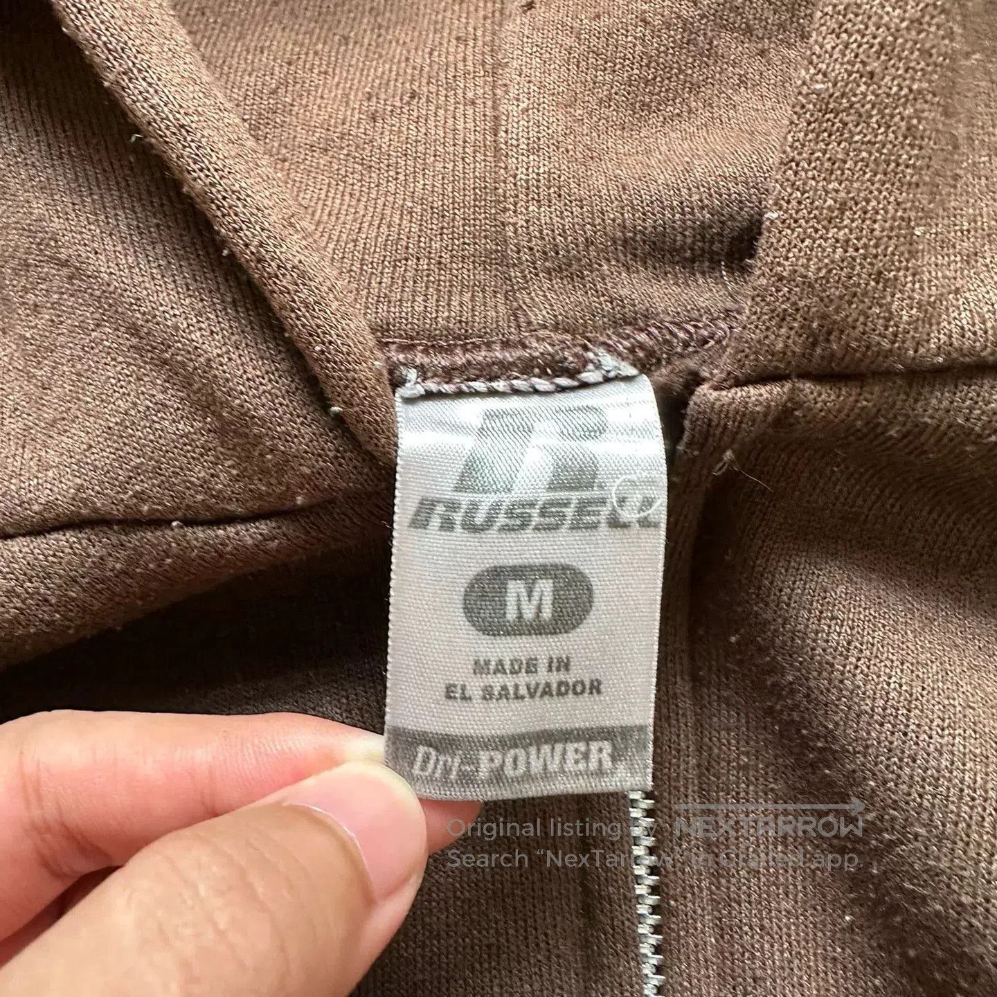 Vintage Russell Vintage 00s Zip Hoodie. Size US S / EU 44-46 / 1 - 3 Thumbnail