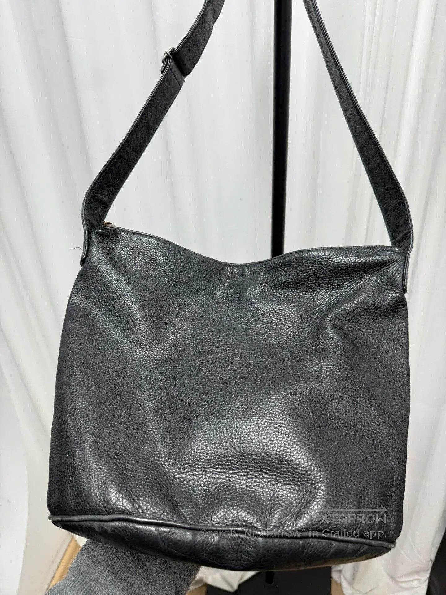 Yohji Yamamoto Yohji Yamamoto Black Leather Shoulder Bag. Size ONE SIZE - 2 Thumbnail
