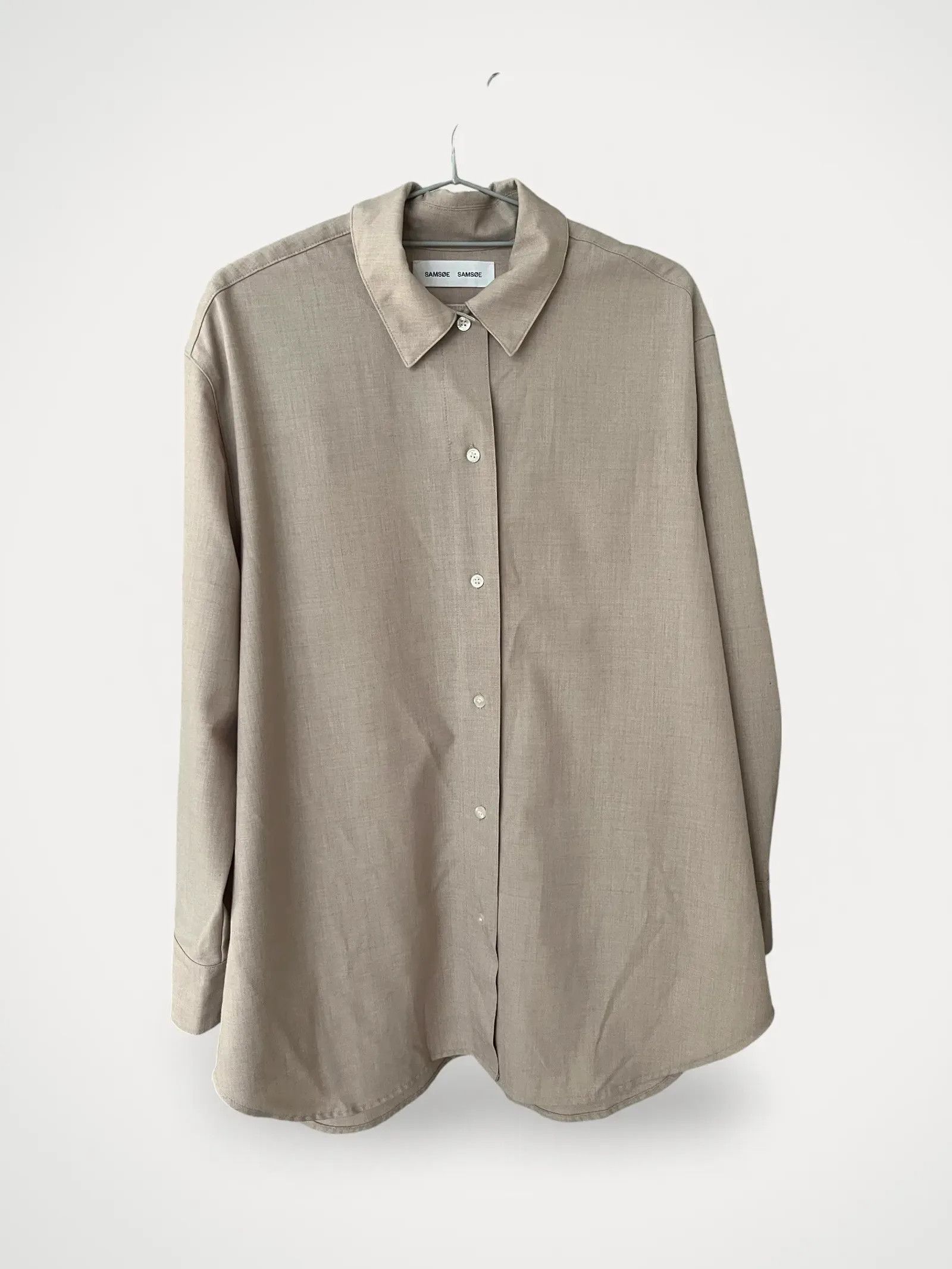 Samsoe Samsoe Samsøe Samsøe Salma Oatmeal Shirt Size S / US 4 / IT 40 - 1 Thumbnail