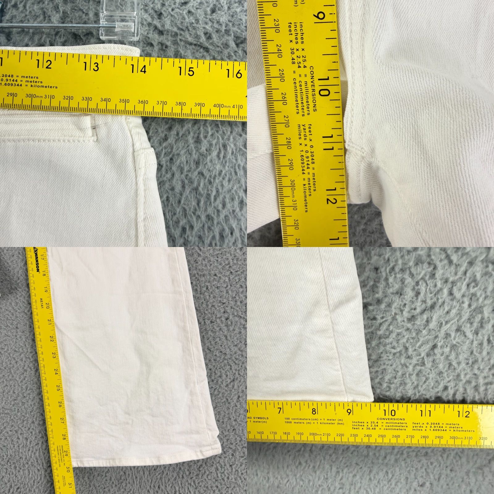 Madewell VINTAGE Madewell The Perfect Vintage Flare Jean Womens Size 27 White High-Rise Casual Size 27" / US 4 / IT 40 - 8 Thumbnail