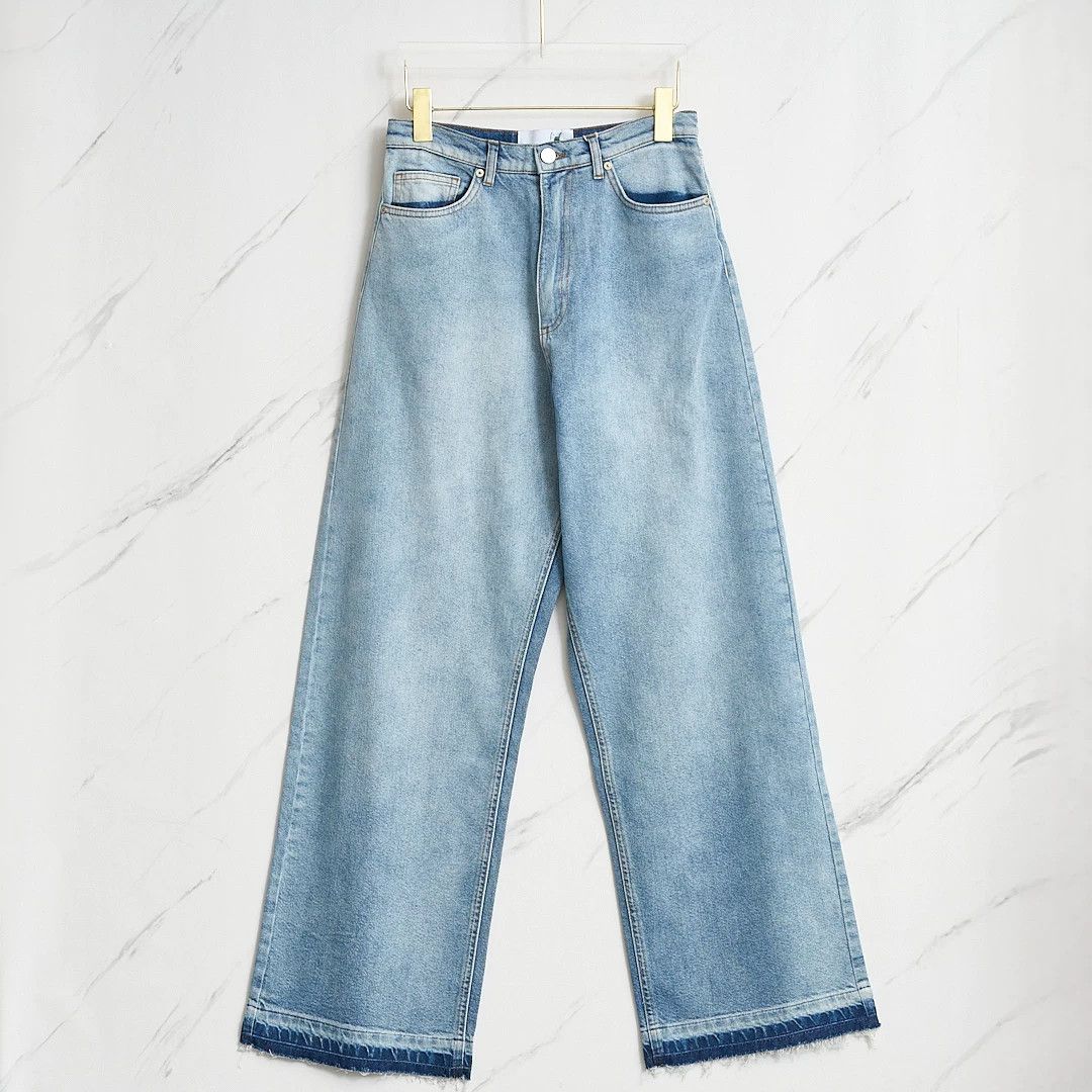 Natasha Zinko Natasha Zinko Women's Washed Wide-Leg Jeans Size 22" - 1 Thumbnail