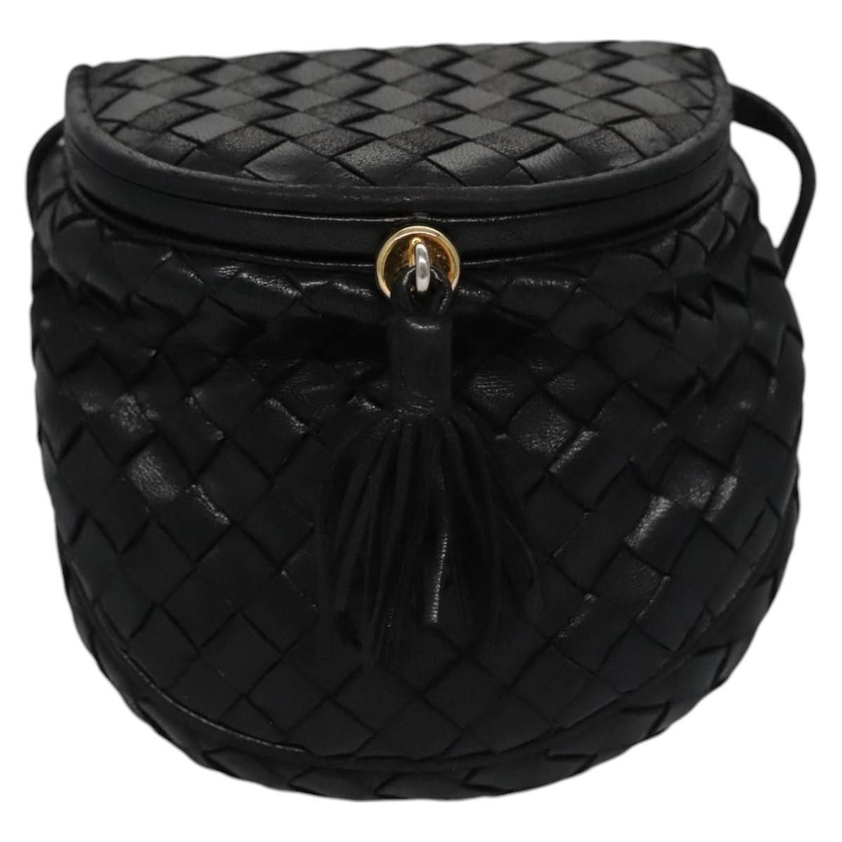 Bottega Veneta Intrecciato Black Leather Clutch Bag (Pre-Owned) Size ONE SIZE - 1 Thumbnail
