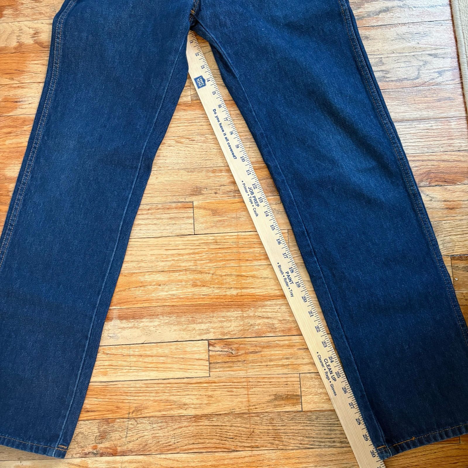 Levi's Levi's Western Fit Dark Blue Denim 5 Pocket Jeans Size US 27 - 8 Thumbnail