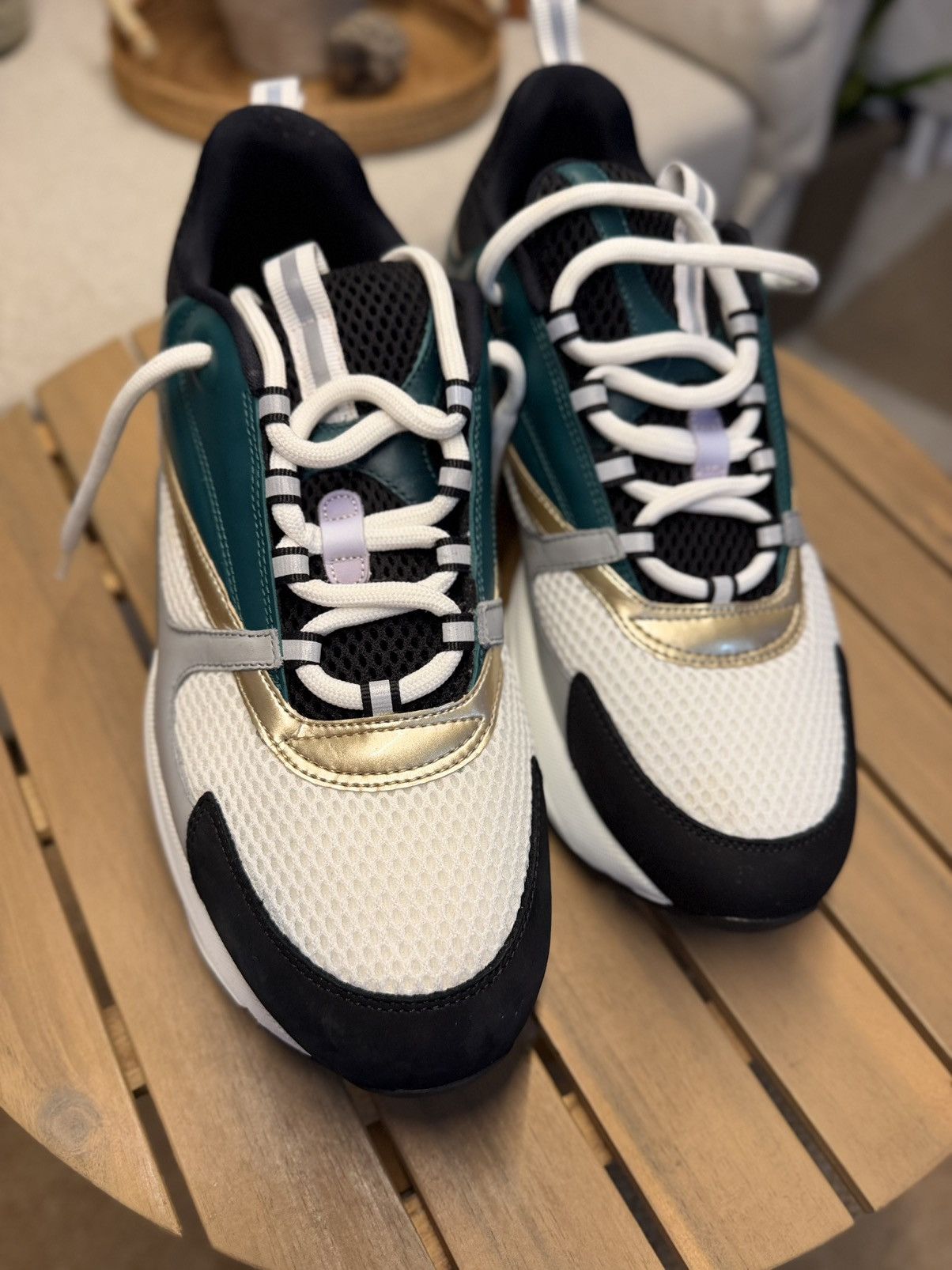 Dior Dior B22 'White Green' 3SN231ZTA-H668 Size US 12 / EU 45 - 2 Thumbnail