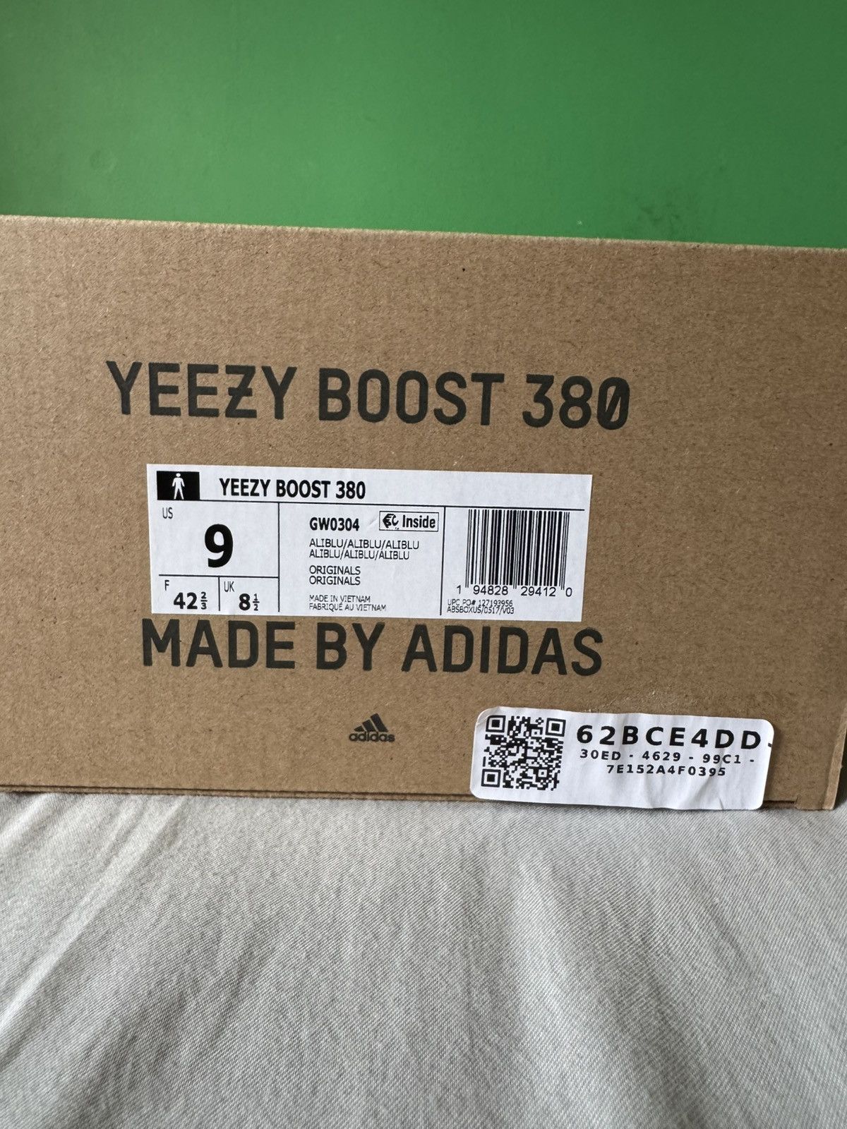 Adidas Adidas Yeezy boost 380 alien blue 2021 Size US 9 / EU 42 - 8 Thumbnail