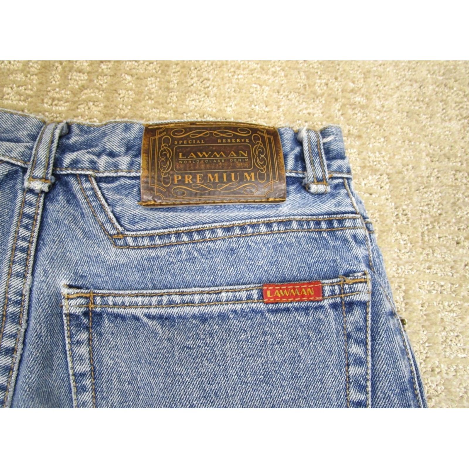 Vintage VINTAGE Lawman Jeans Women 28x30 Blue High Rise Western Mom Pants 90s Cowboy Retro Light Wash Jeans Womens Size 28" / US 6 / IT 42 - 5 Thumbnail