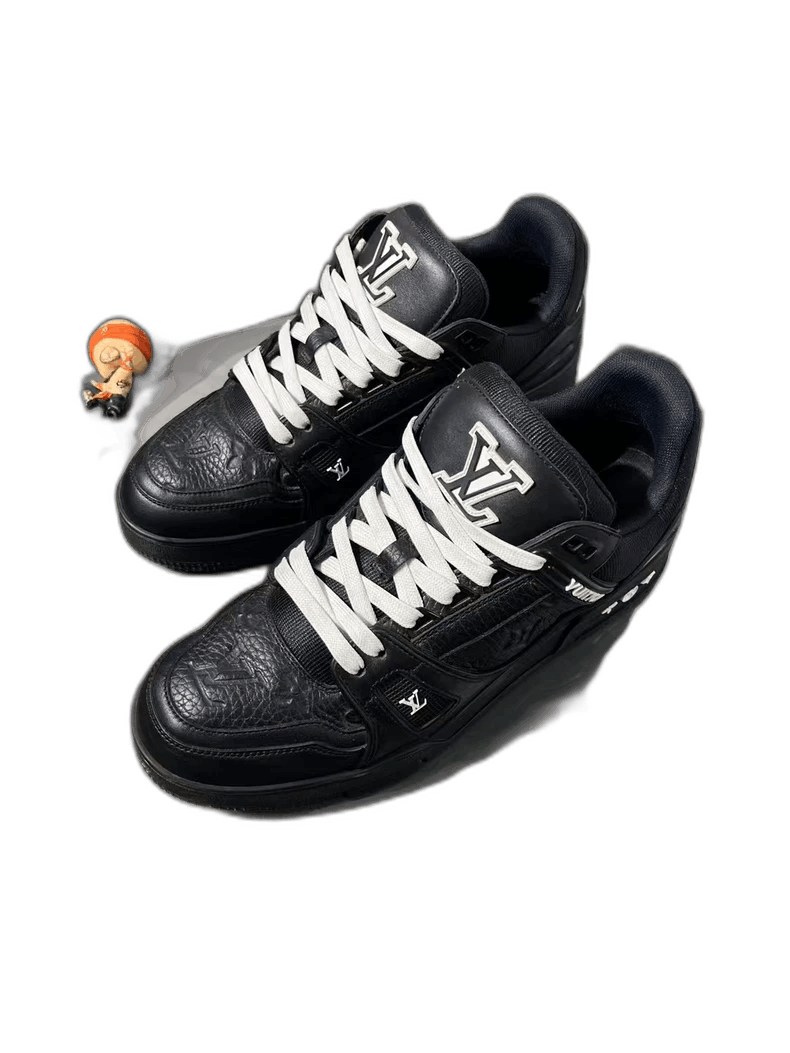 Louis Vuitton Louis Vuitton Louis Vuitton Trainer Black Sneakers Size 40 Size US 10 / EU 43 - 1 Thumbnail