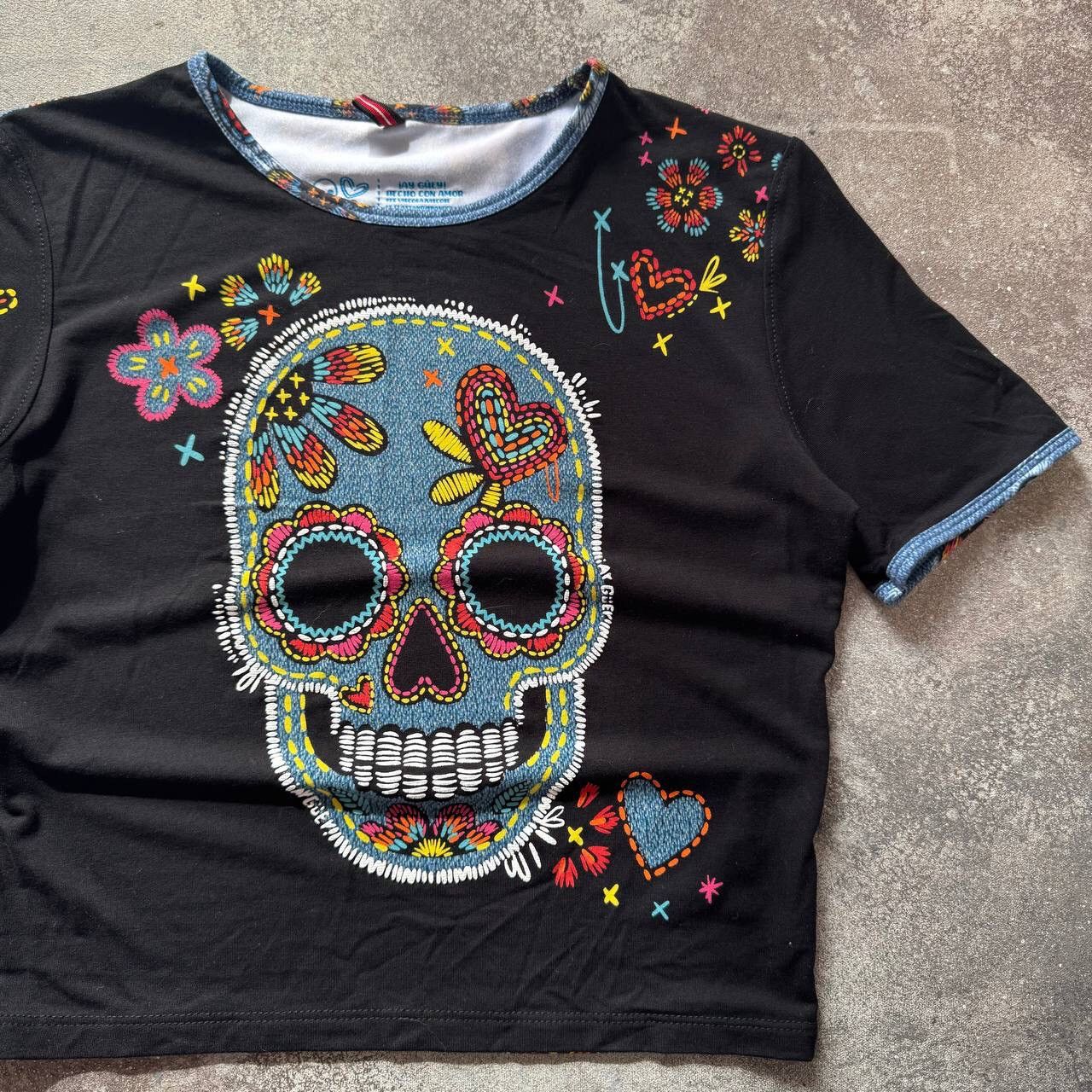 20471120 × Hysteric Glamour × Japanese Brand Y2K Mexico Style Cropped Baby Tee Size M / US 6-8 / IT 42-44 - 5 Thumbnail