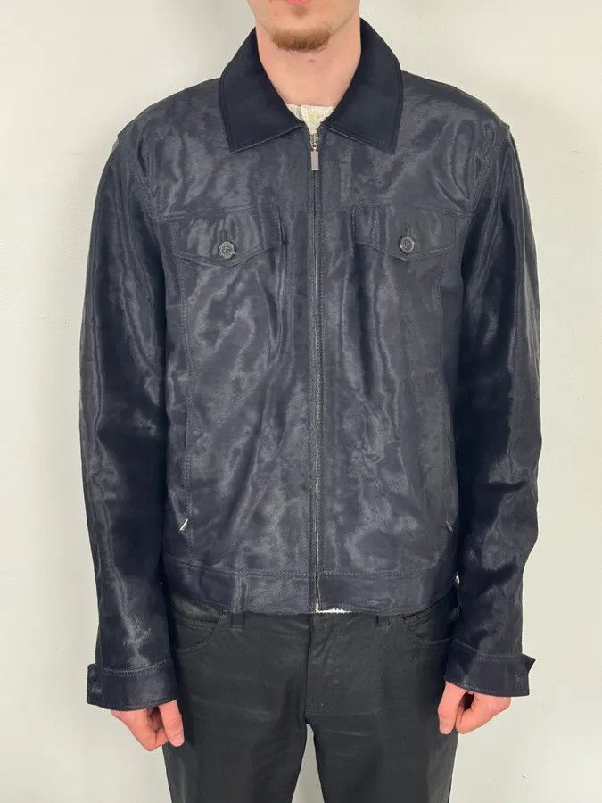 Brioni Brioni Dark Black Pony Hair Leather Jacket Size US L / EU 52-54 / 3 - 2 Thumbnail