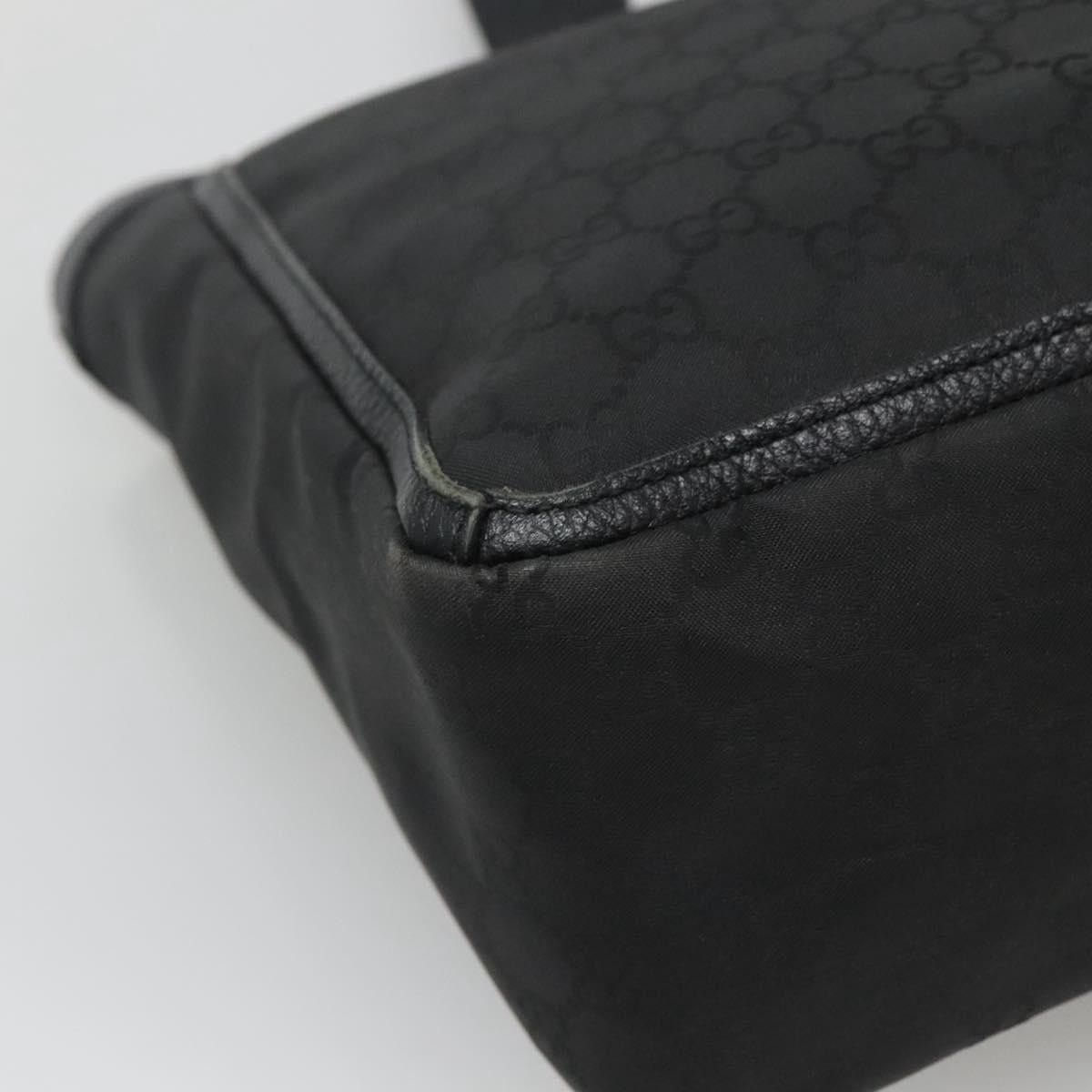 Gucci GUCCI GG Canvas Tote Bag Nylon Outlet Black Silver Size ONE SIZE - 13 Thumbnail