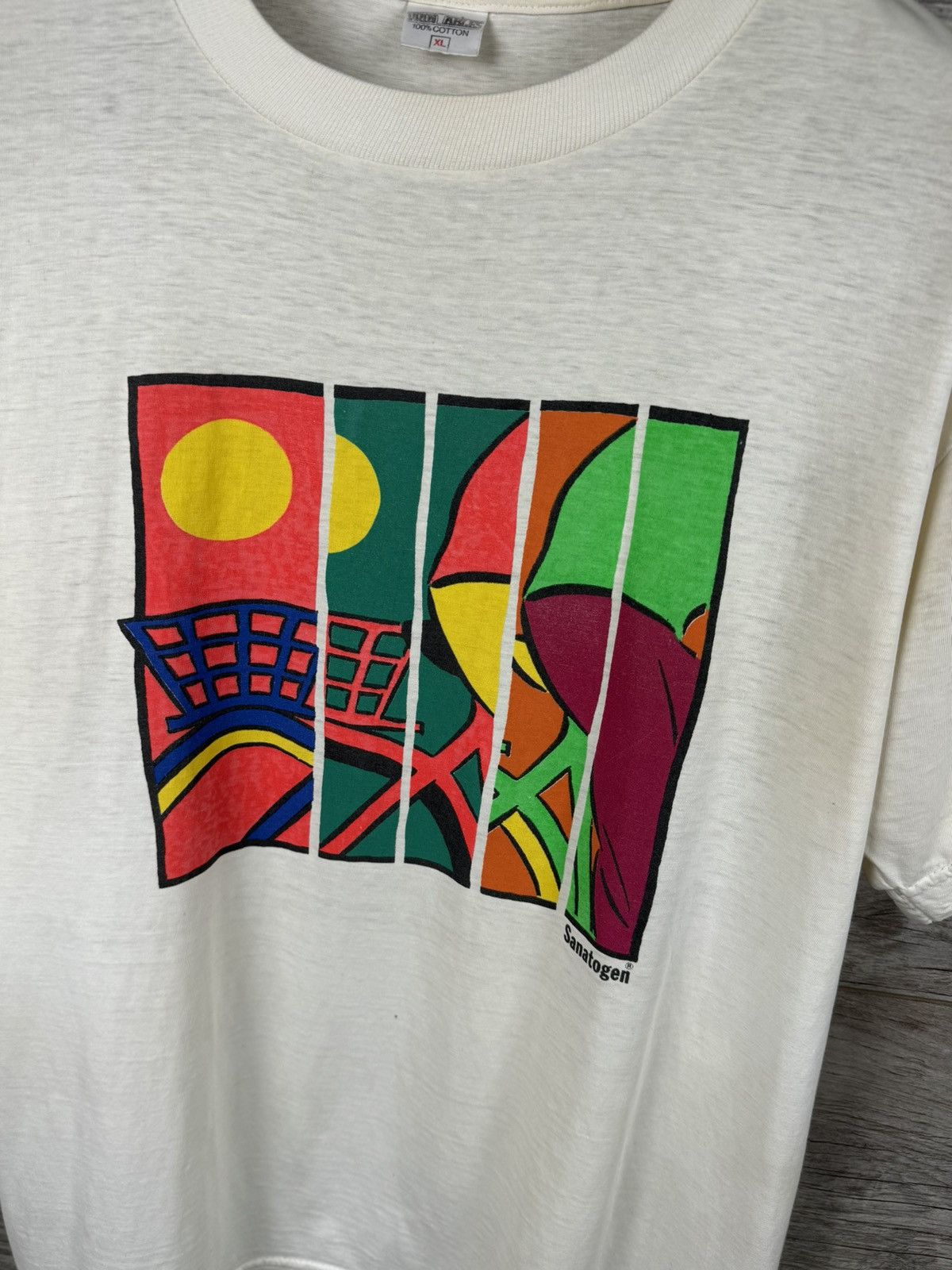 Vintage OFFICIAL SUPPLIERS TO THE 1992 BRITISH OLYMPIC TEAM TEE Size US XL / EU 56 / 4 - 5 Thumbnail