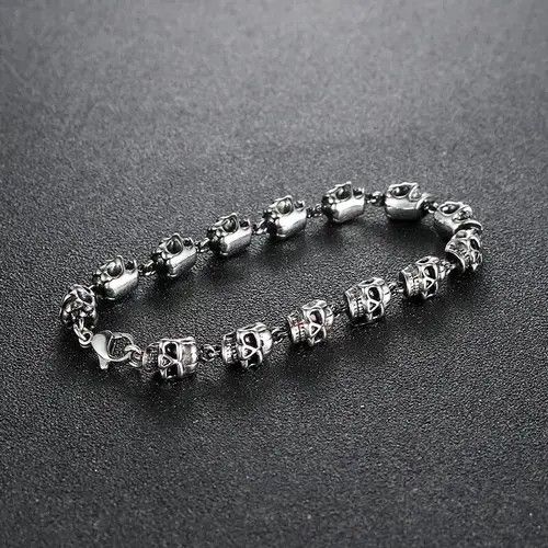 Jewelry × Vintage Vintage Skull Beaded Bracelet Size ONE SIZE - 2 Thumbnail