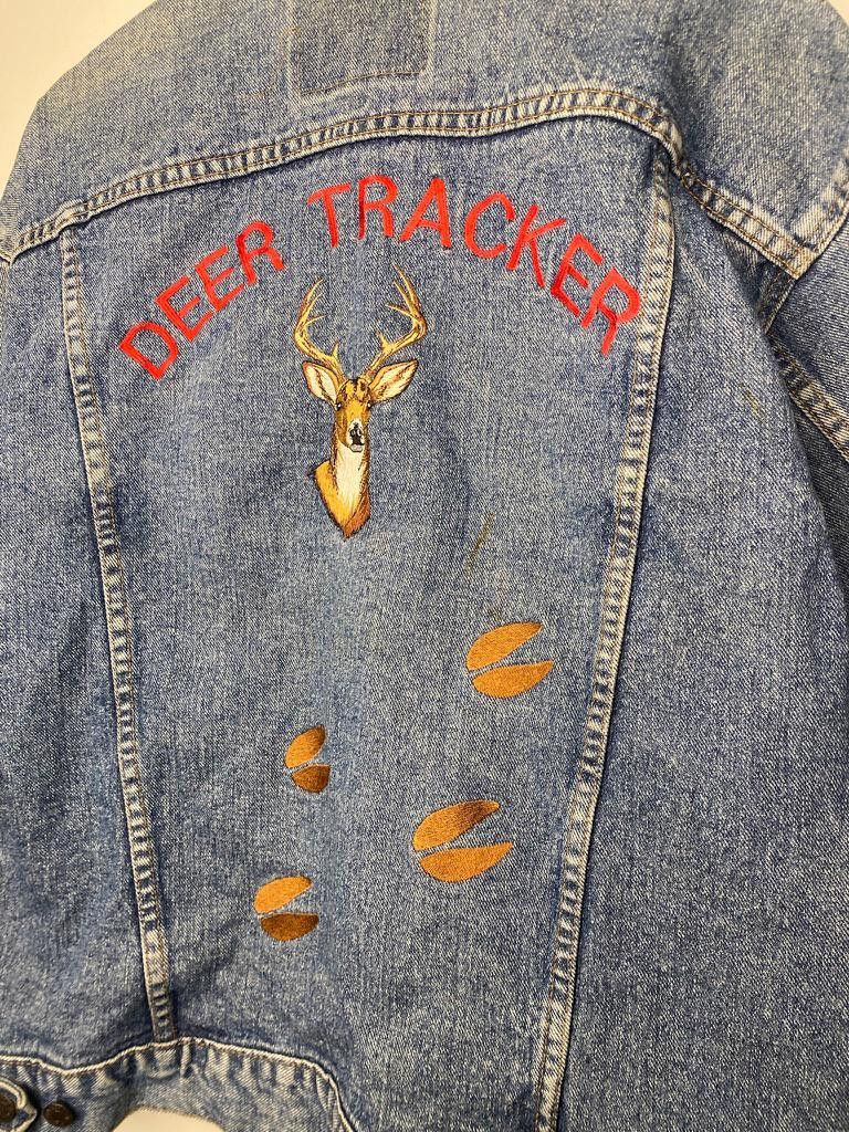 Designer Vintage 90s Deer Tracker Levis Medium Wash Denim Jacket Size US L / EU 52-54 / 3 - 2 Thumbnail