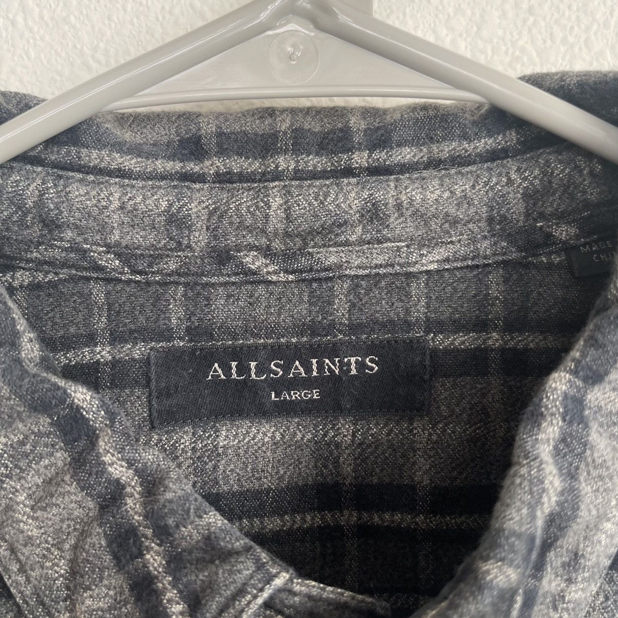 Allsaints Allsaints 3 Pocket Plaided Button Down Long Sleeve Shirt Size US L / EU 52-54 / 3 - 5 Thumbnail