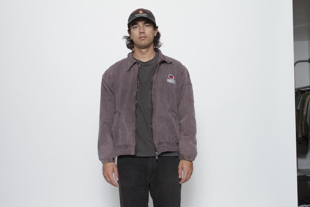 Vintage PURPLE COTTON CANVAS WORKWEAR JACKET BY MATCO TOOLS Size US L / EU 52-54 / 3 - 2 Thumbnail
