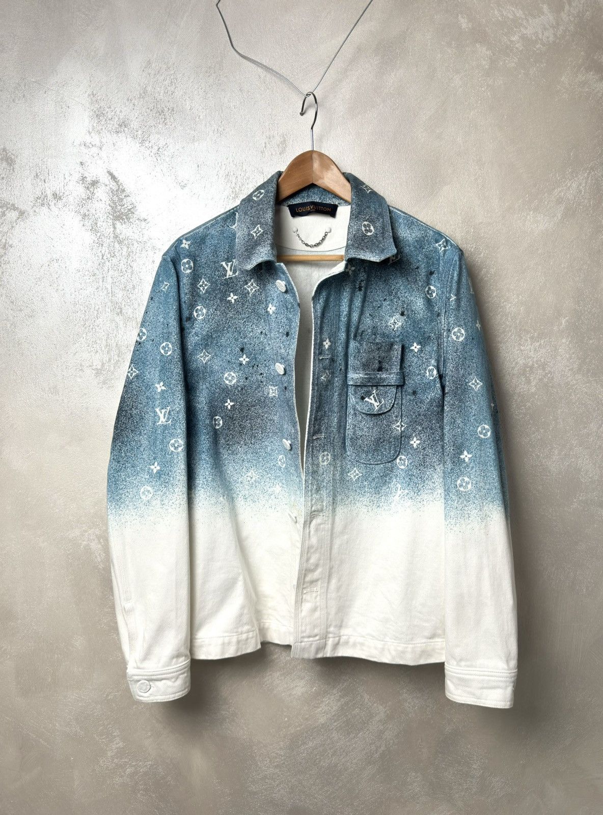 Louis Vuitton Louis Vuitton Monogram Gradient Denim Jacket Size US XS / EU 42 / 0 - 18 Thumbnail