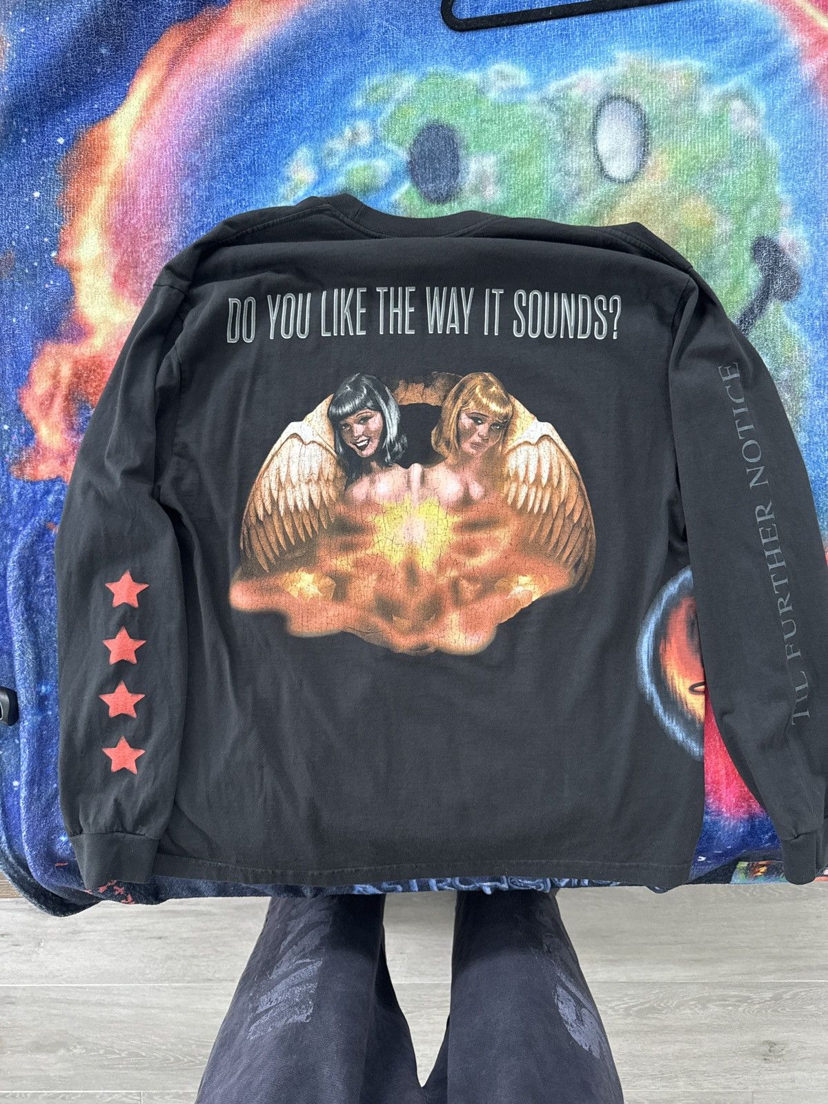 Travis Scott UTOPIA TOUR LONG SLEEVE “Do You Like The Way It Sounds?” Size US XL / EU 56 / 4 - 2 Thumbnail