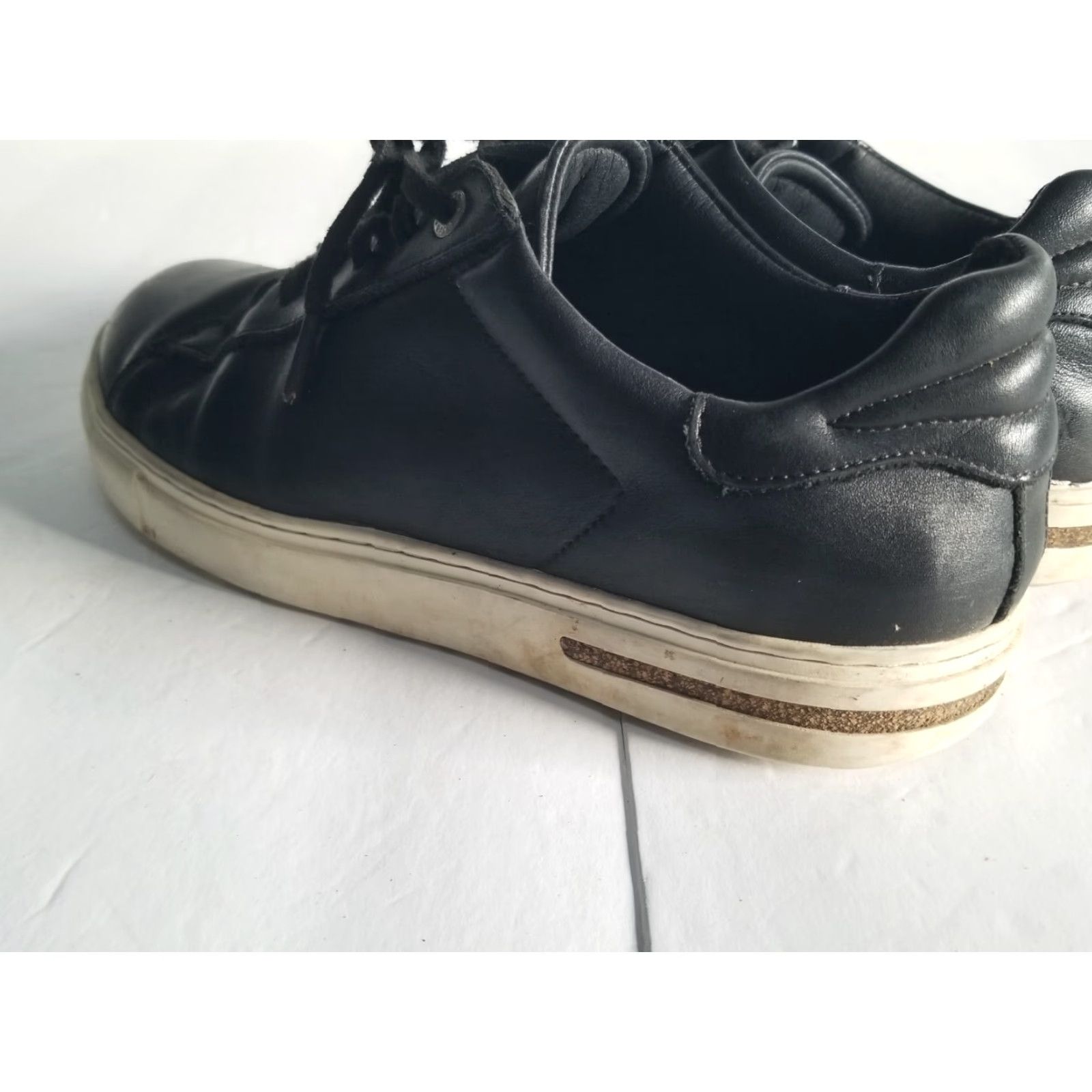Birkenstock Birkenstock Sneaker Bend Low Womens Leather Black Size 39 US 8 Fashion Athletic Shoes Flaws See Pics Size US 8 / IT 38 - 6 Thumbnail