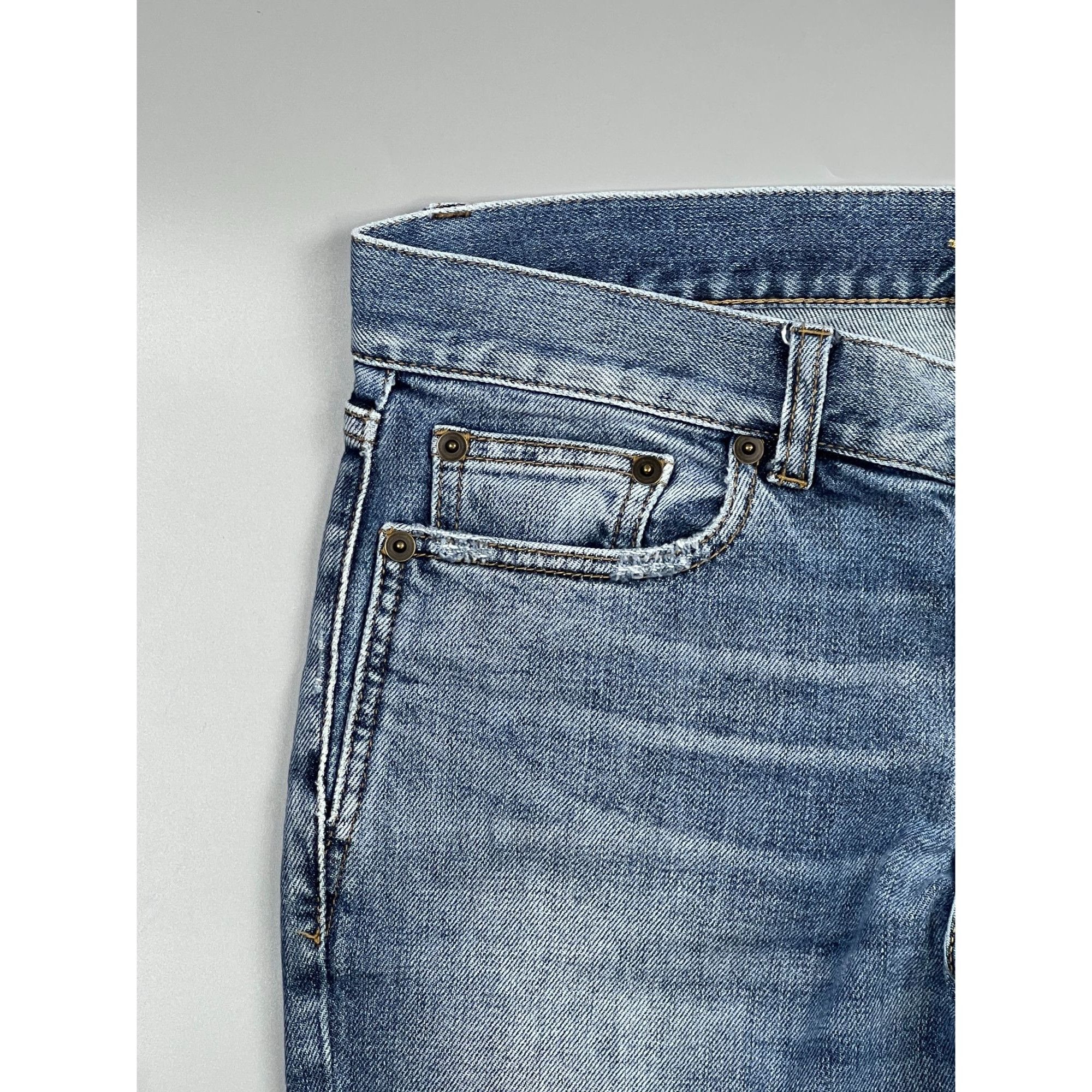 Hedi Slimane × Saint Laurent Paris Saint Laurent D26 By Hedi Slimane Denim Jeans Pants (Y0798) Size 27" / US 4 / IT 40 - 4 Thumbnail