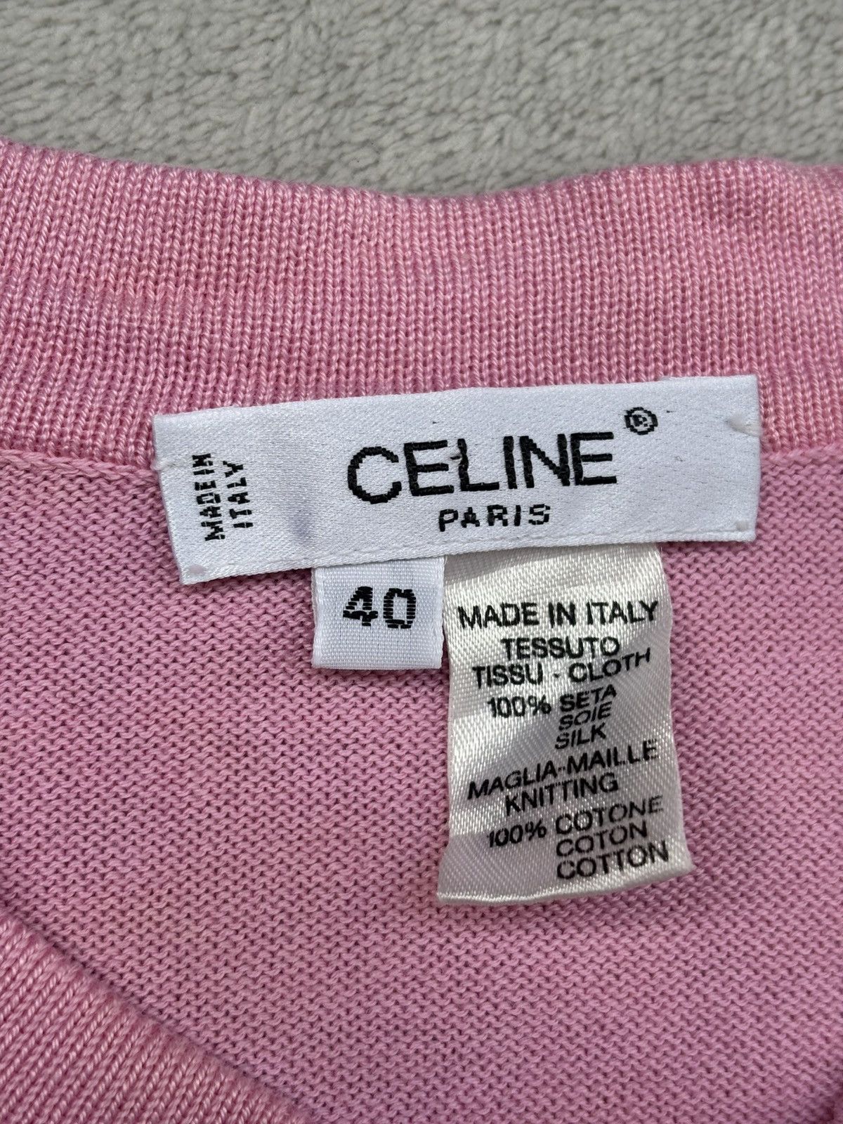 Celine 1990s Celine Nautilus and Rope Print Cardigan Size S / US 4 / IT 40 - 11 Thumbnail