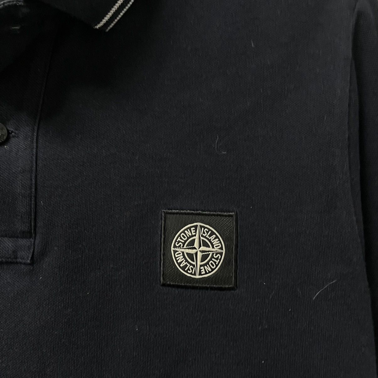 Stone Island Stone Island Polo Tee T Shirt Program Patch Blue Size US S / EU 44-46 / 1 - 5 Thumbnail