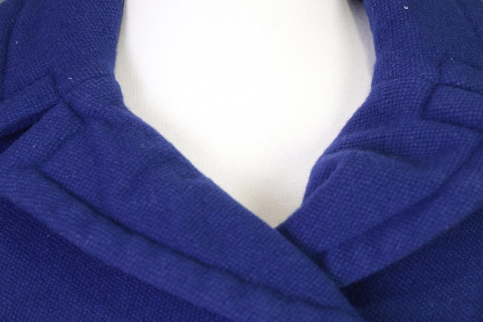 J.Crew J.Crew Blue Double Breast Belt Wool Coat Jacket Size 6 Size M / US 6-8 / IT 42-44 - 6 Thumbnail