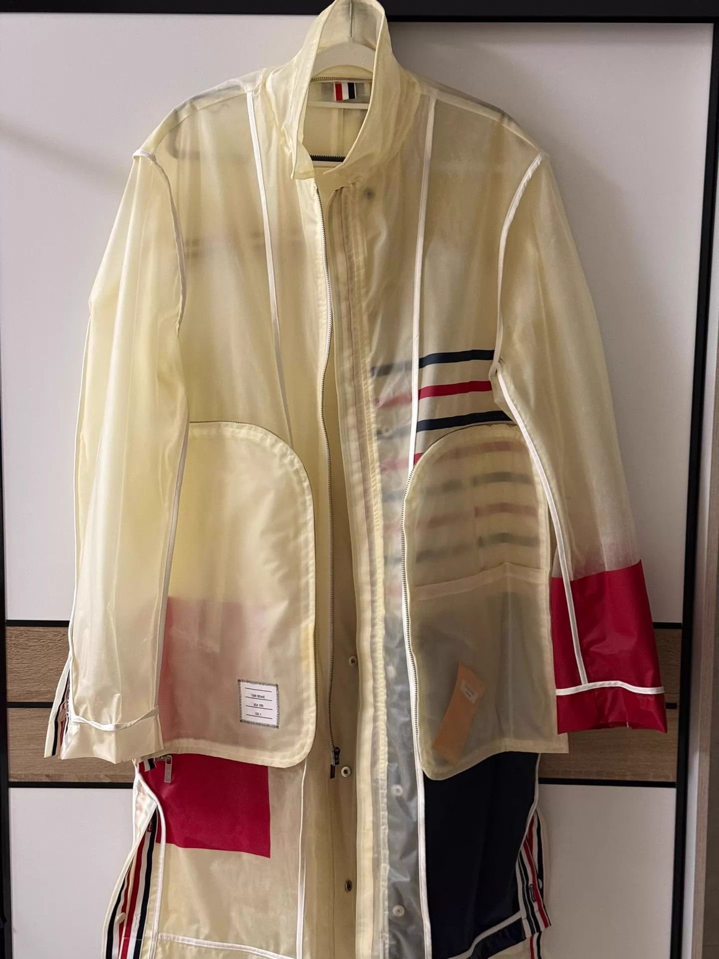 Thom Browne Thom Browne Transparent Deconstructed Rain Coat Size US XL / EU 56 / 4 - 5 Thumbnail
