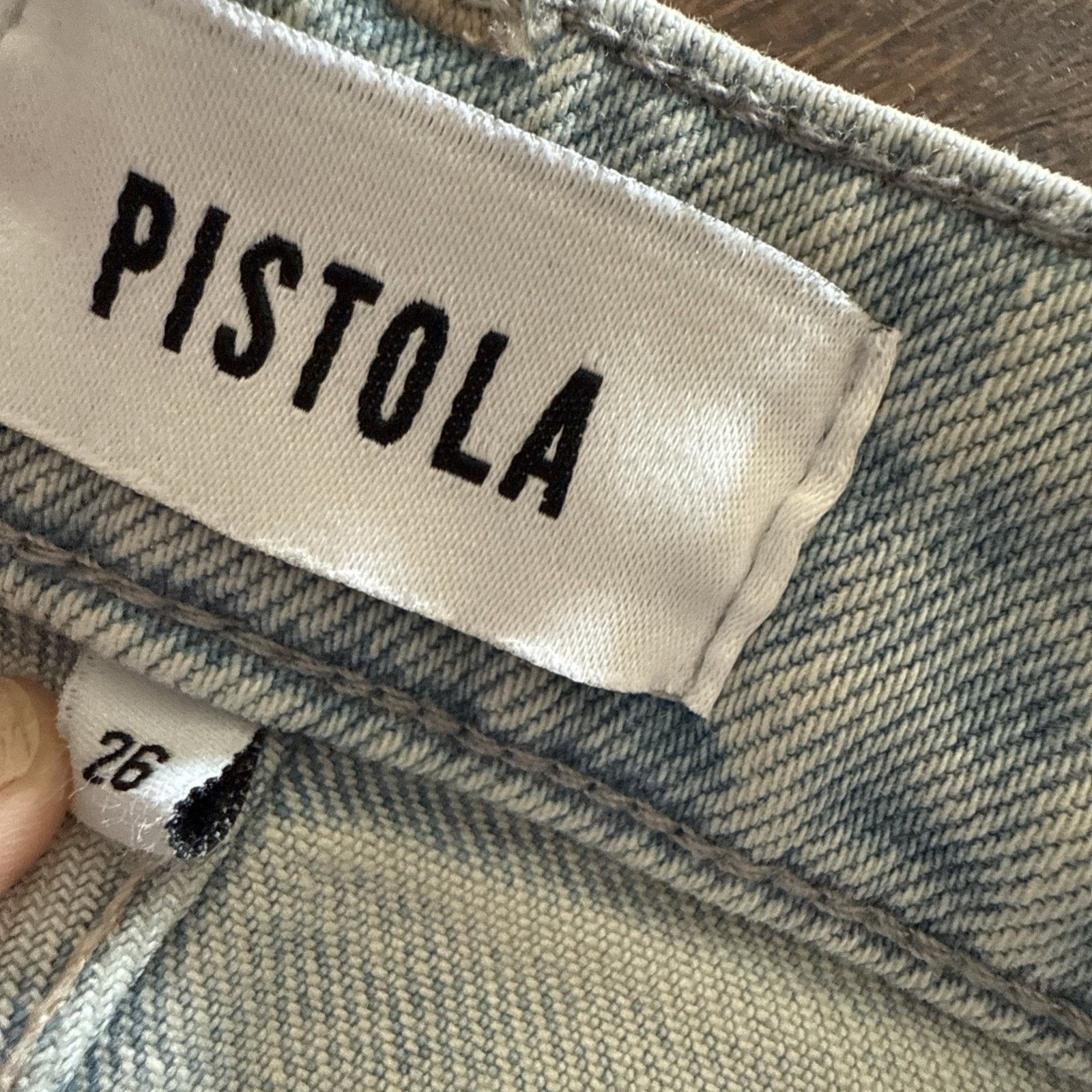 Pistola Pistola Charlie Straight Leg Jeans High Rise Distressed Hem Size 26" / US 2 / IT 38 - 9 Thumbnail