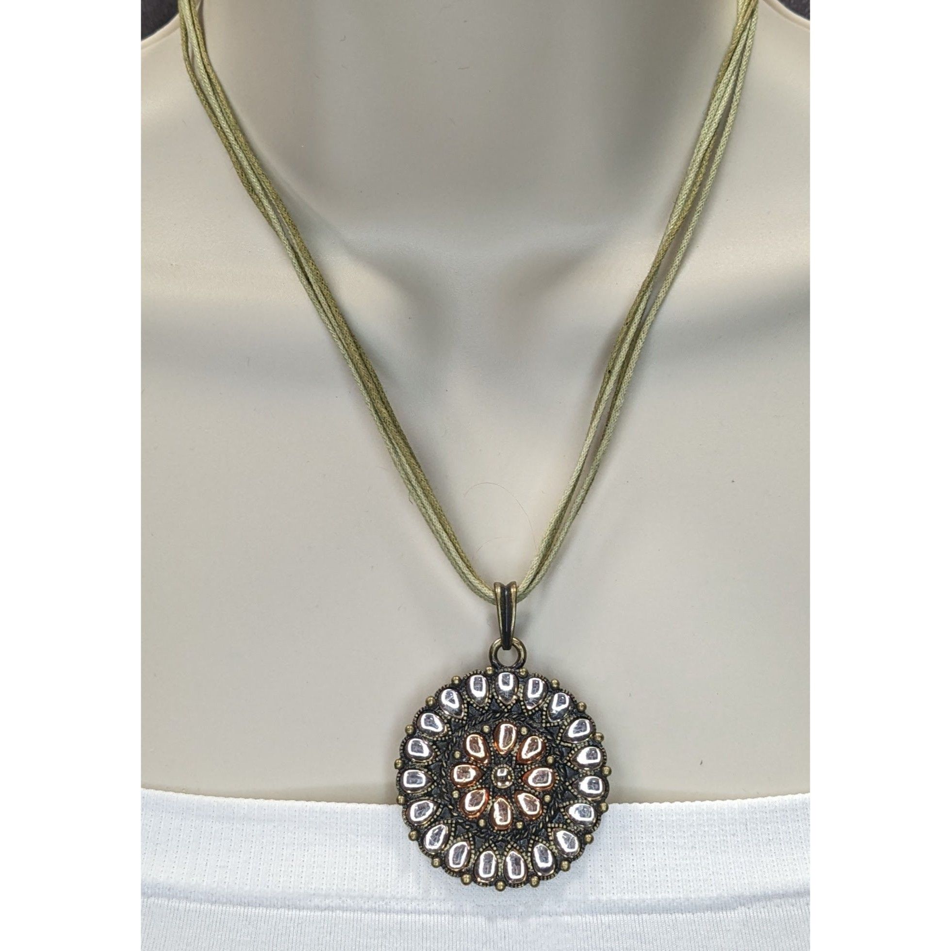 Other Premier Designs Vintage Gemmed Amulet Pendant Necklace With Size ONE SIZE - 6 Thumbnail