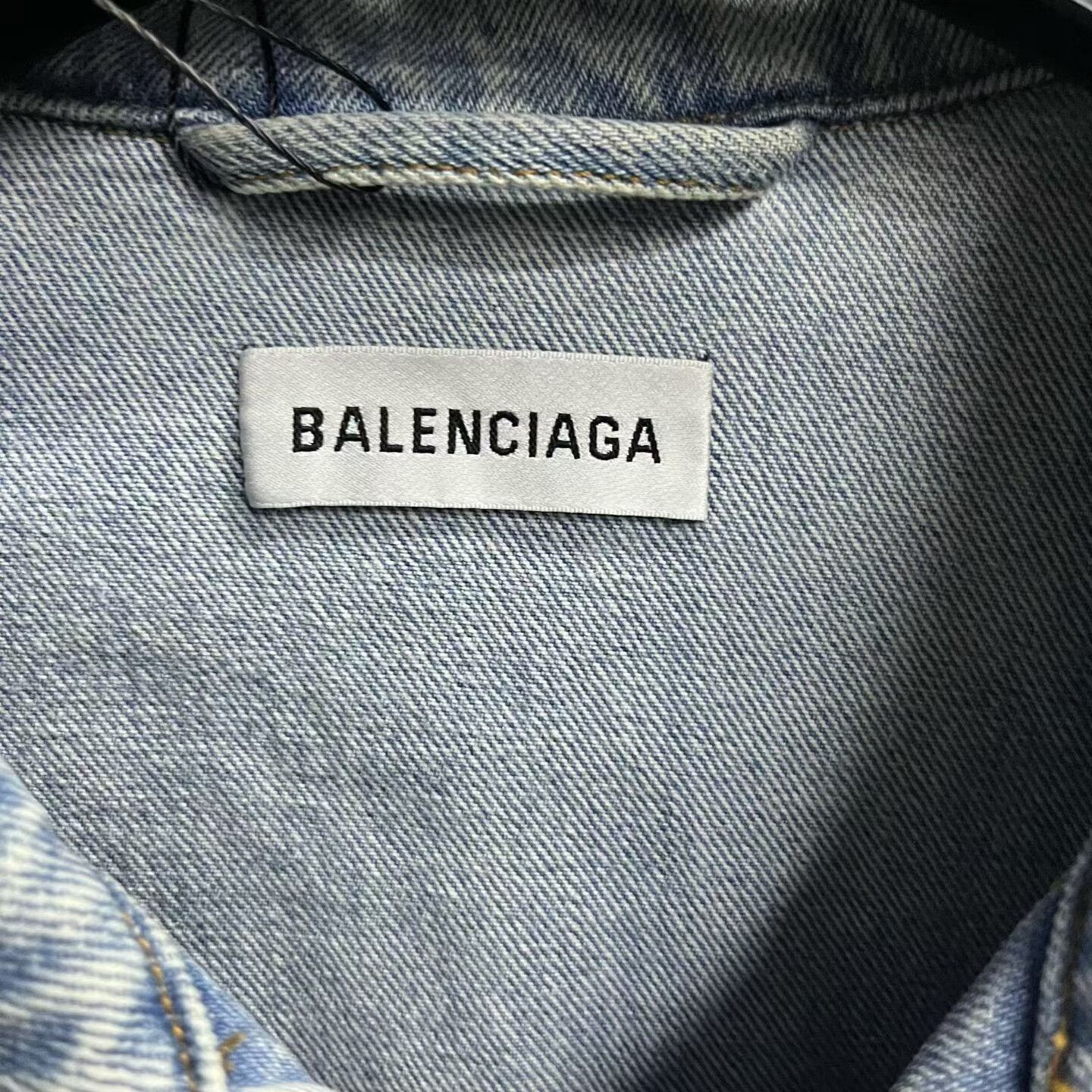 Balenciaga balenciaga blue logo denim long sleeve jacket Size US S / EU 44-46 / 1 - 5 Thumbnail