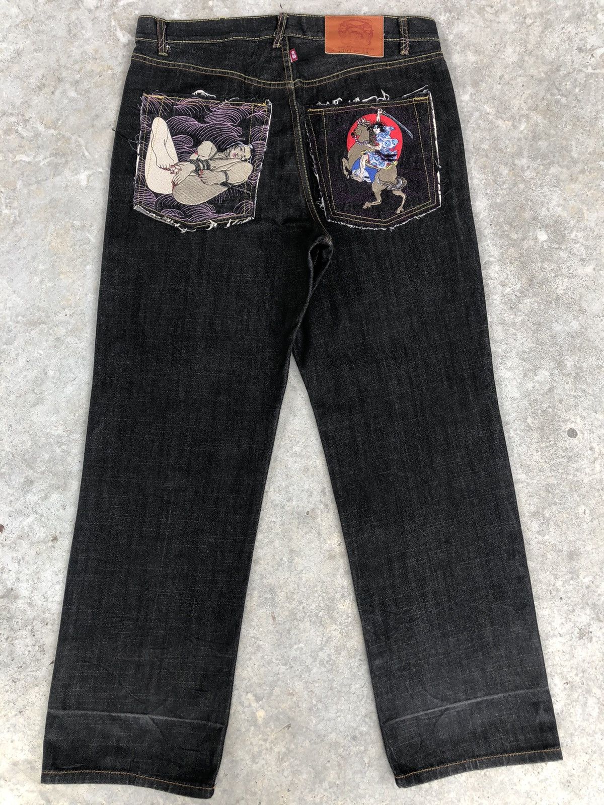 RMC Jeans Red Monkey Company Embroidered Jeans Distressed Size US 36 / EU 52 - 1 Thumbnail