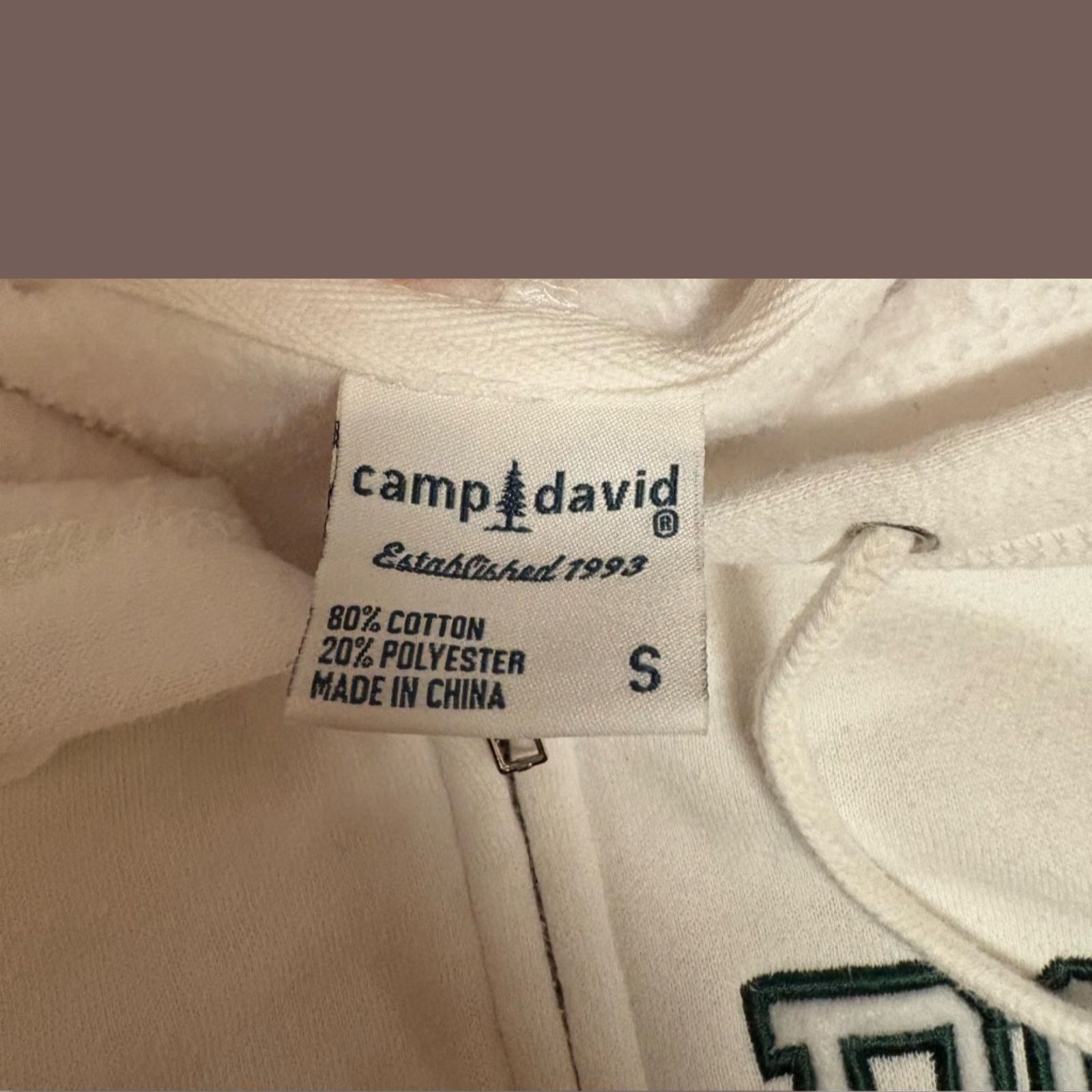Camp David VTG Camp David White Collegiate “Cal Poly Mom” Zip Hoodie Size S / US 4 / IT 40 - 5 Thumbnail