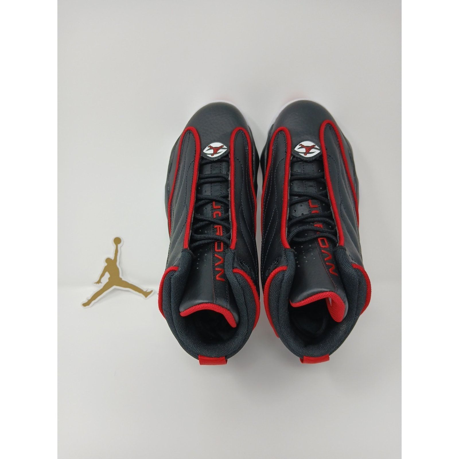 Jordan Brand Air Jordan Pro Strong Bred Black Sneakers, Size 5Y / 6.5W Size US 5 / EU 37 - 7 Thumbnail