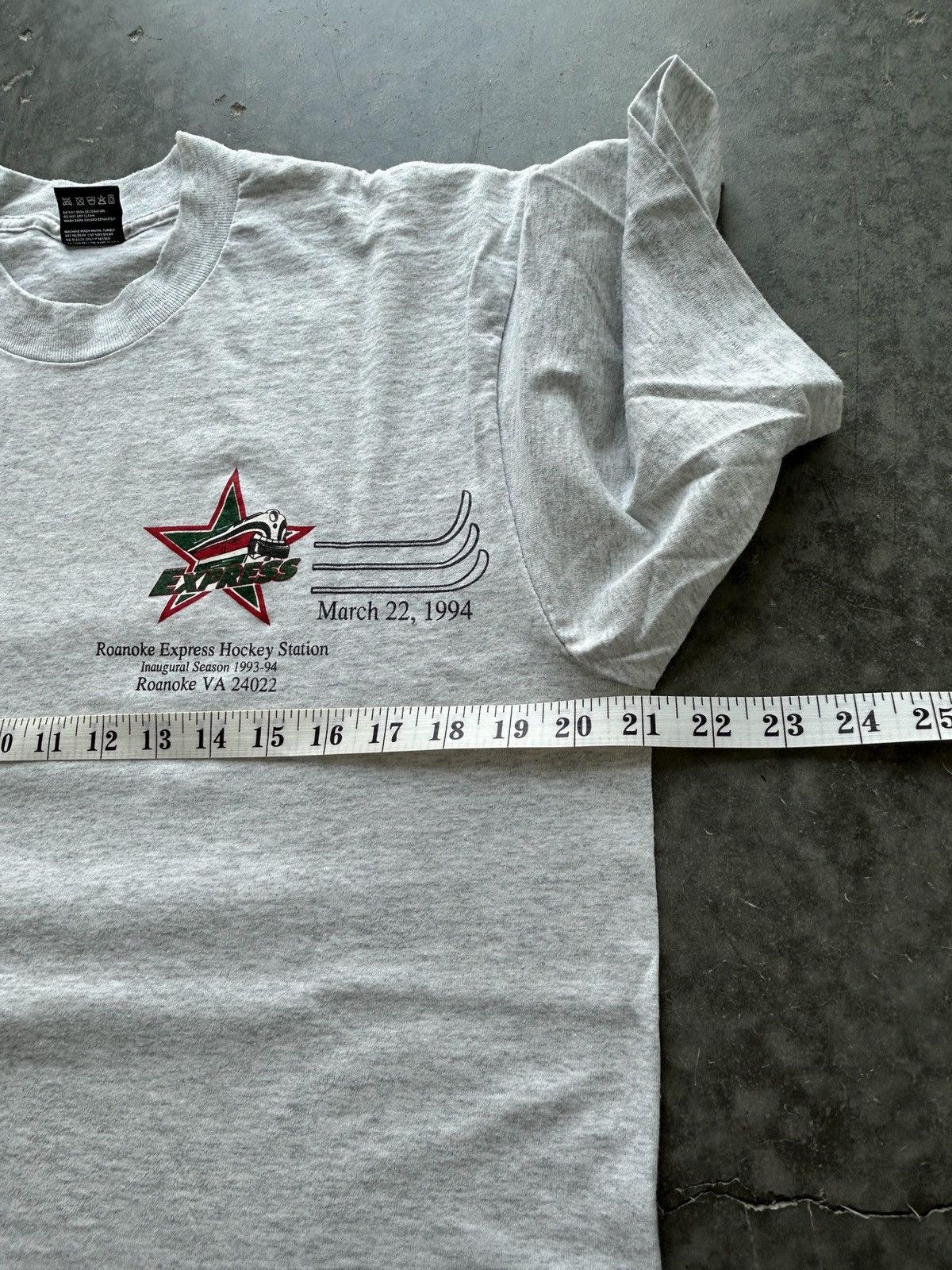 Fruit Of The Loom Vintage 90s Roanoke Express USA Olympics x USPS Promo Tee Size US L / EU 52-54 / 3 - 11 Thumbnail