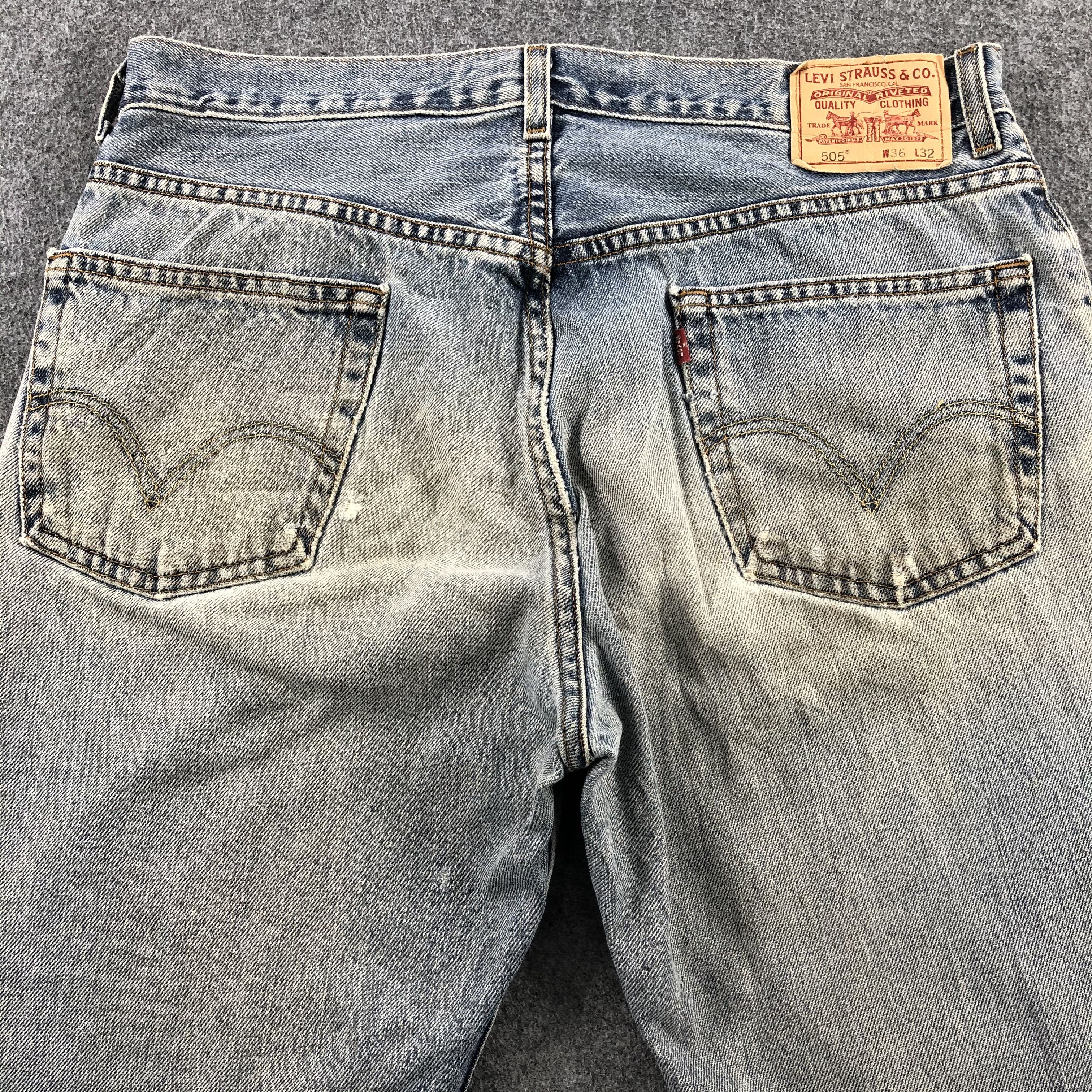 Levi's × Vintage Vintage Light Wash Levis 505 Jeans-JM1873 Size US 37 - 5 Thumbnail