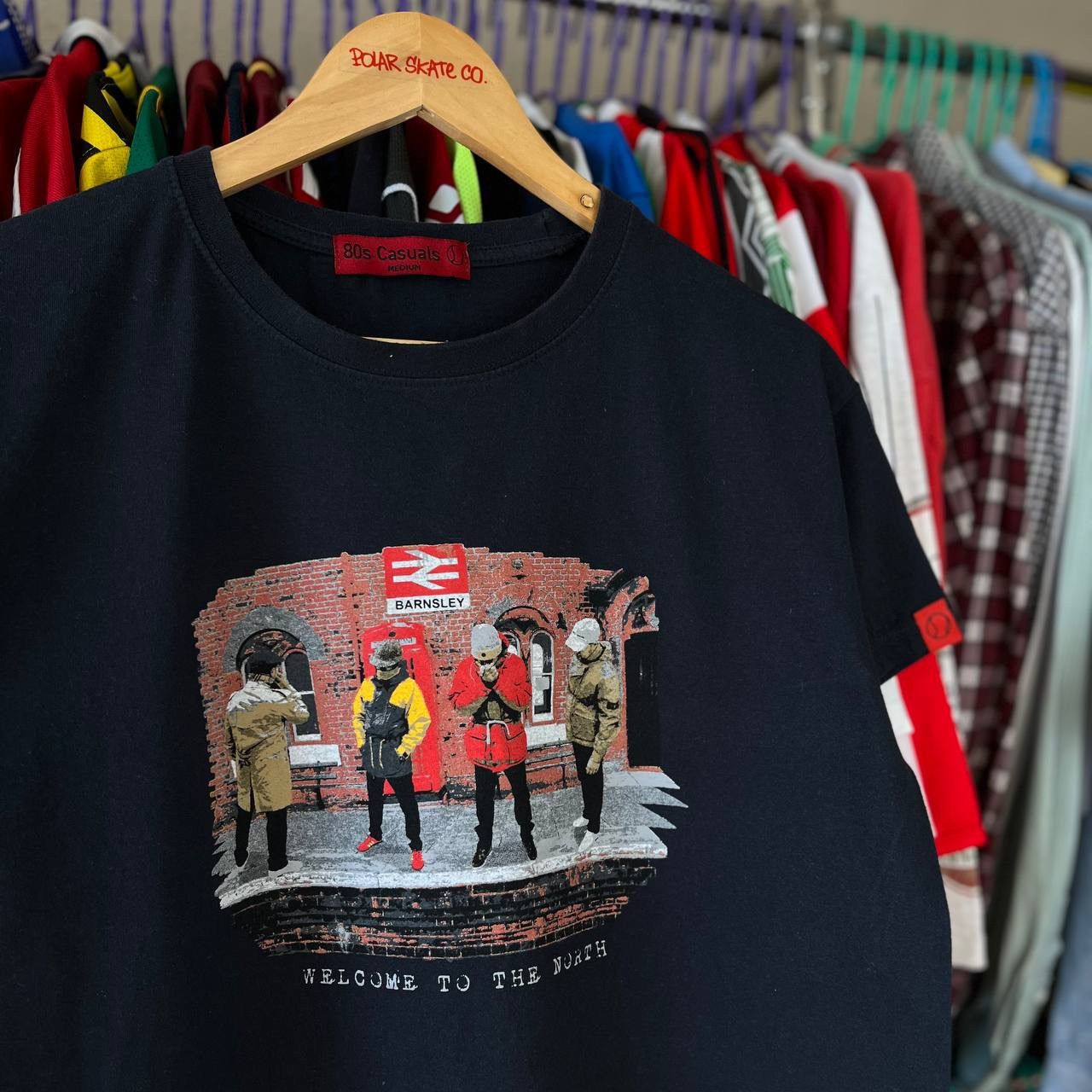 Other × Vintage 80s Casuals T Shirt Football Fans Barnsley Street Hooligans Size US M / EU 48-50 / 2 - 1 Thumbnail