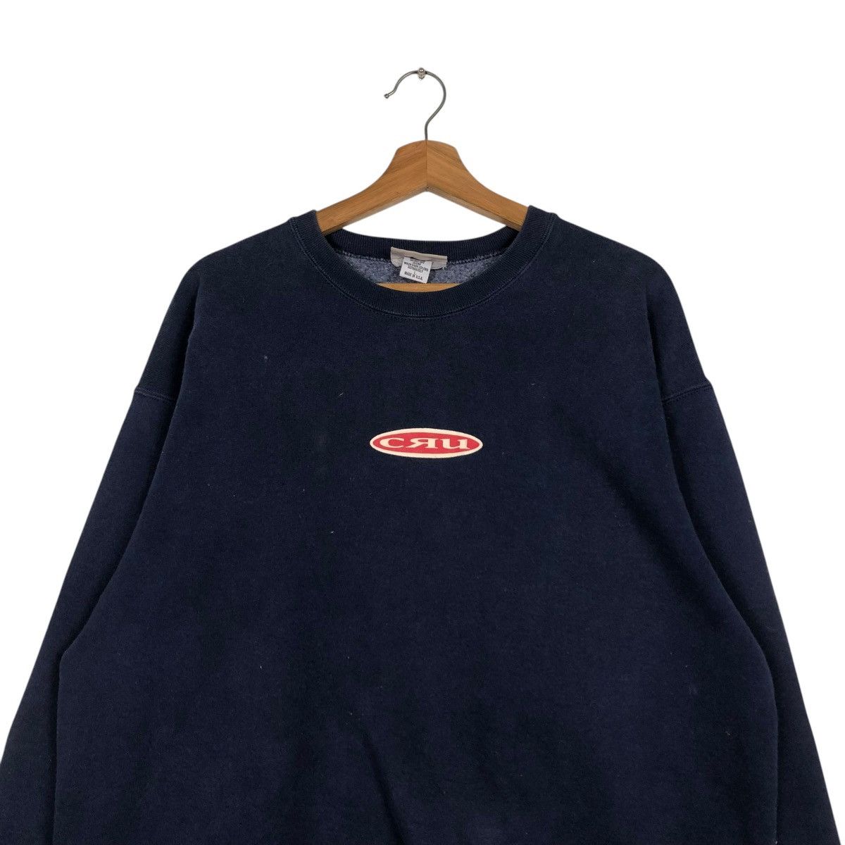 Japanese Brand 🔥VINTAGE SWEATSHIRT CRU MADE IN USA CENTRE LOGO Size US L / EU 52-54 / 3 - 5 Thumbnail