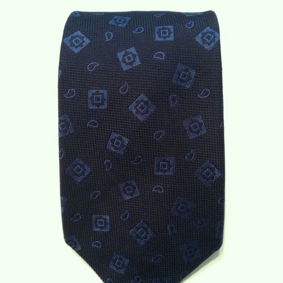 Brooks Brothers BROOKS BROTHERS MEN'S NEW BLUE SILK TIE WIDTH: 3 1/4" Size ONE SIZE - 4 Thumbnail
