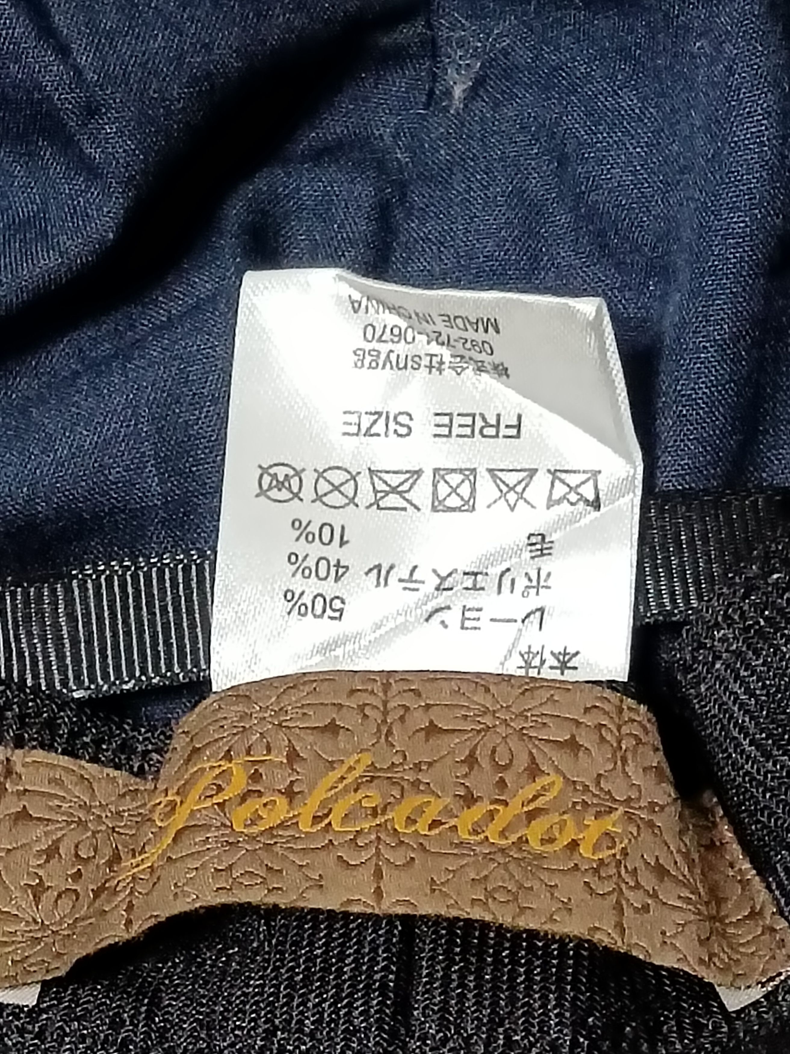 Japanese Brand POLCADOT PATCHWORK BERET HAT Size ONE SIZE - 5 Thumbnail