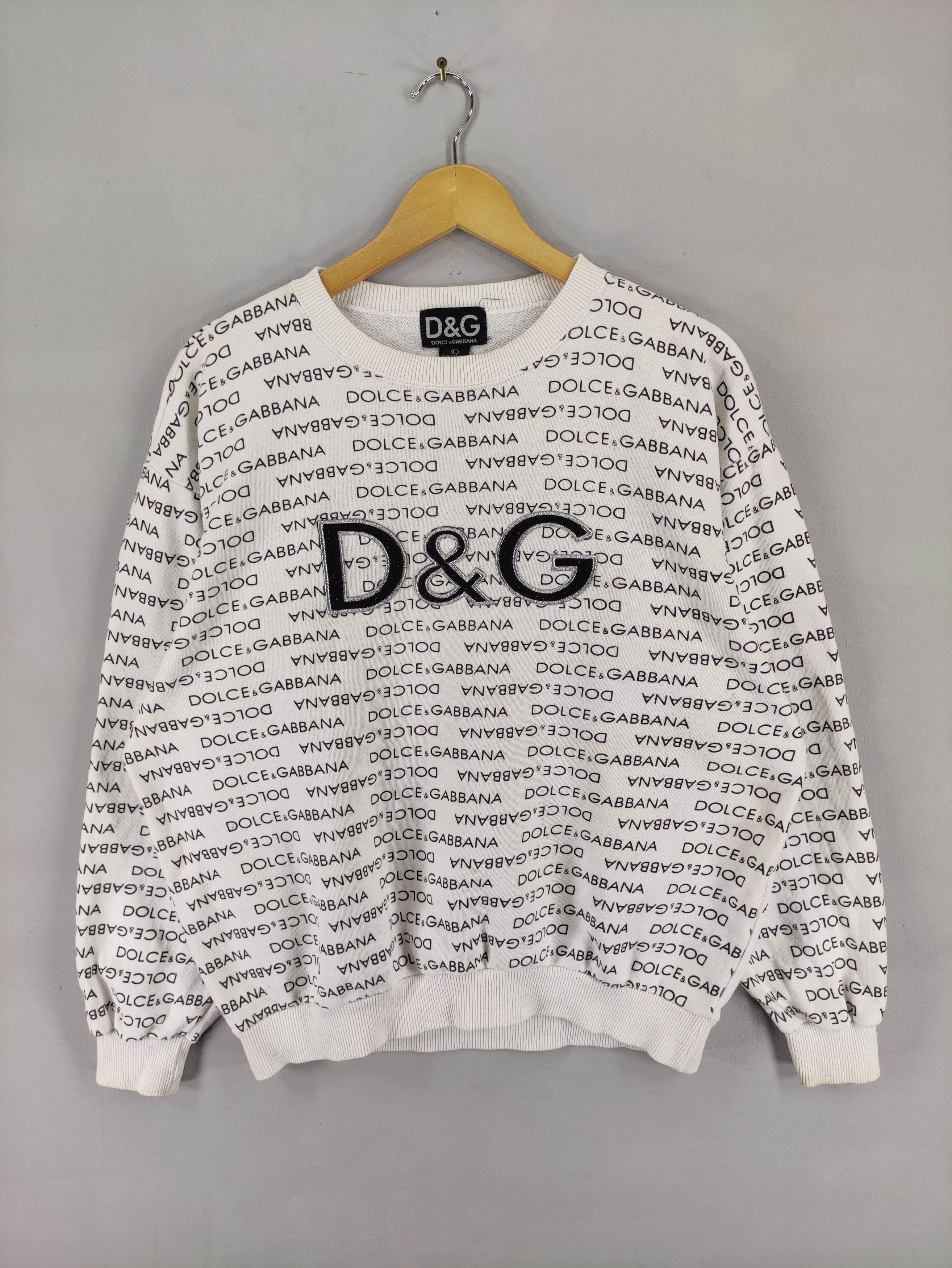 Dolce & Gabbana Vintage Dolce & Gabbana Sweatshit Full Print Size US L / EU 52-54 / 3 - 1 Thumbnail