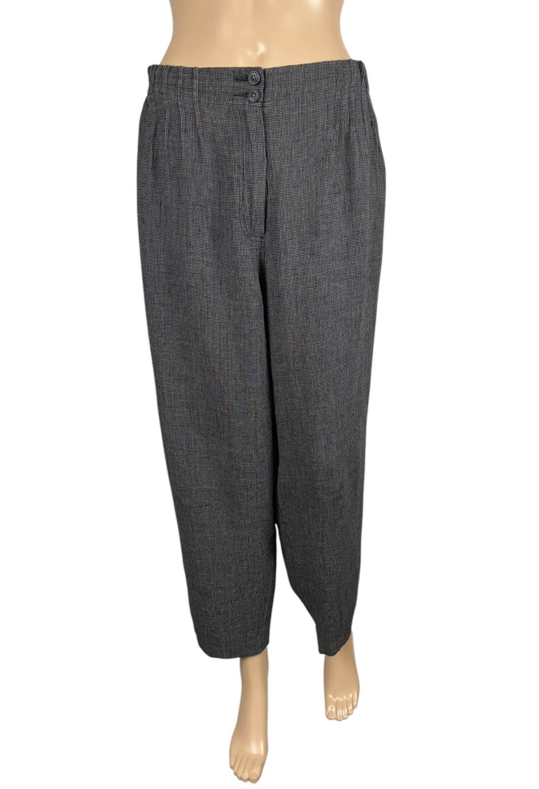 Designer Poetry Glencheck Crop Pants Tapered size US10 UK14 Size 32" / US 10 / IT 46 - 2 Thumbnail