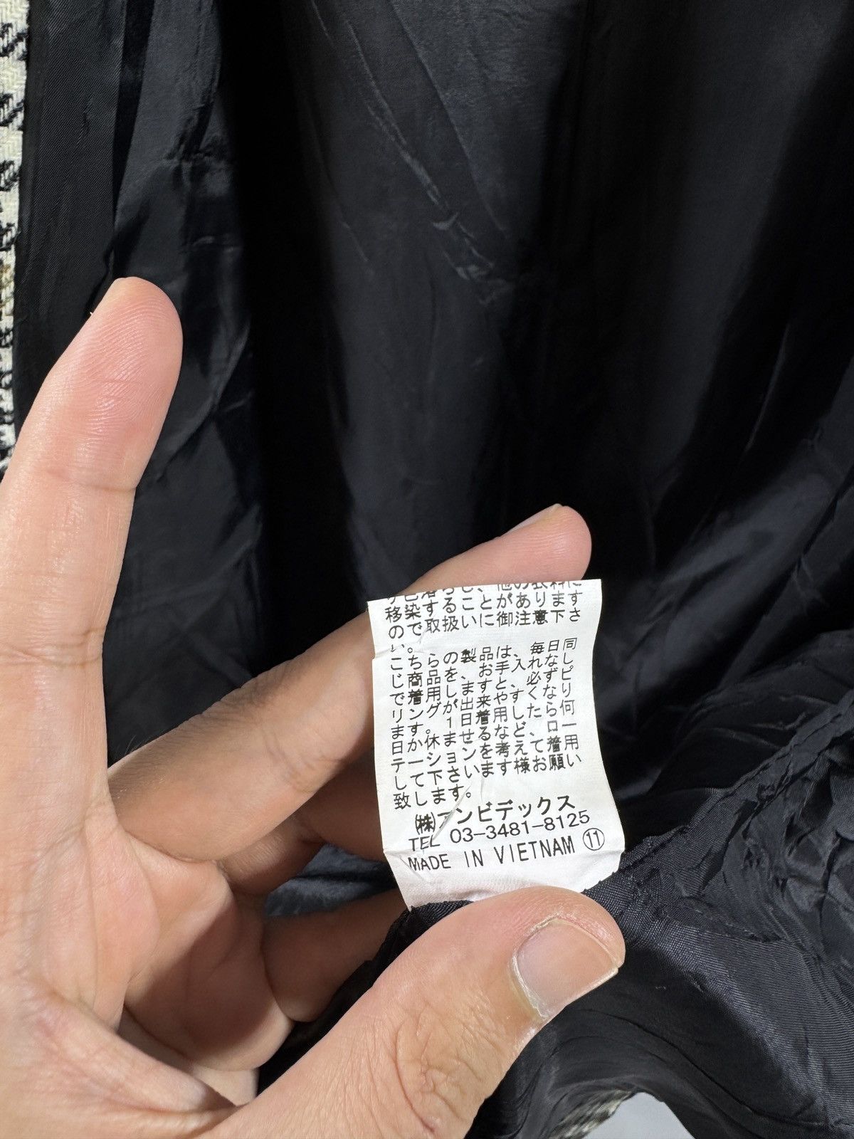 Japanese Brand Par ici Mallalieus Houndstooth Double Breasted Long Coat Size L / US 10 / IT 46 - 9 Thumbnail