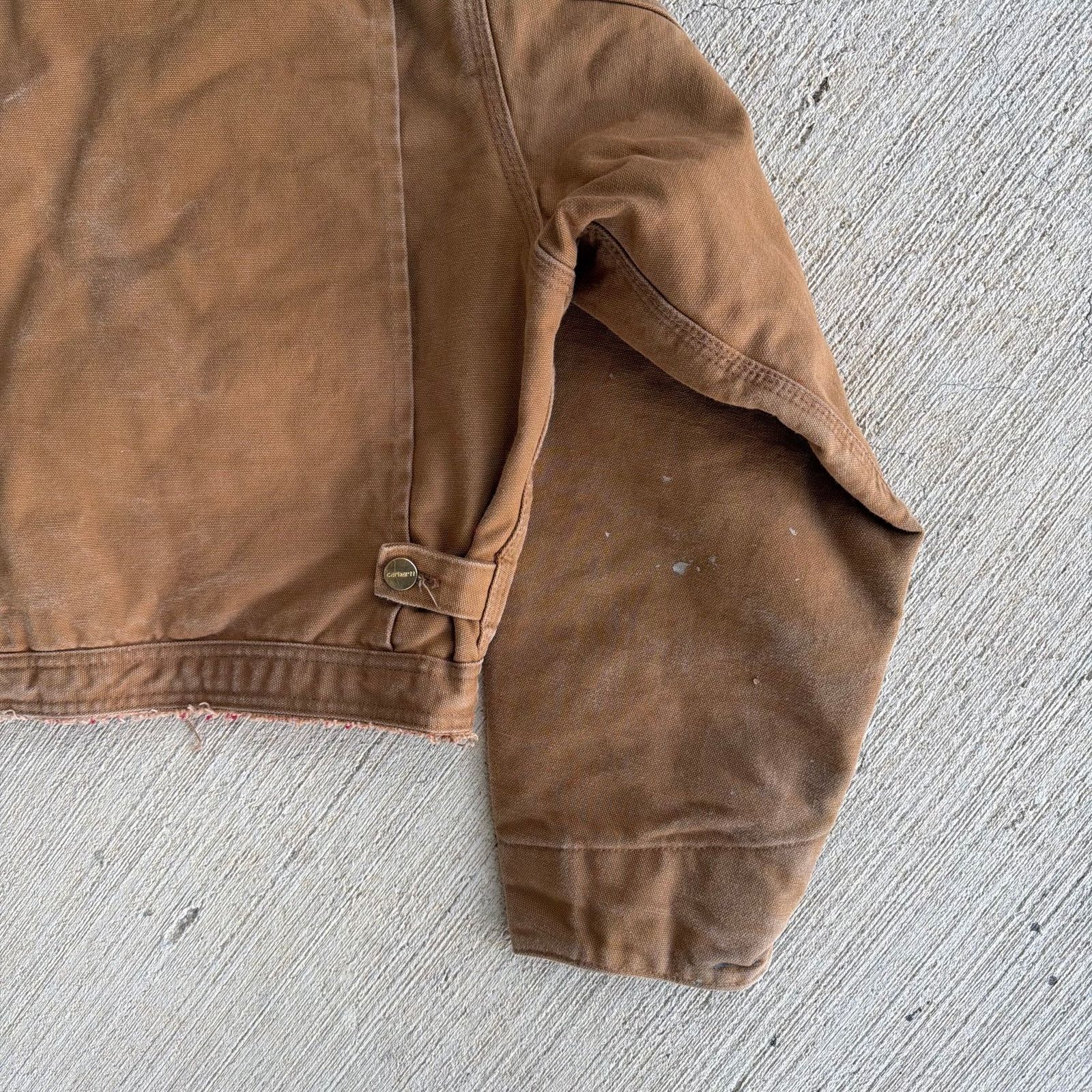 Carhartt × Vintage Carhartt brown cropped Detroit style work wear jacket Size US L / EU 52-54 / 3 - 8 Thumbnail
