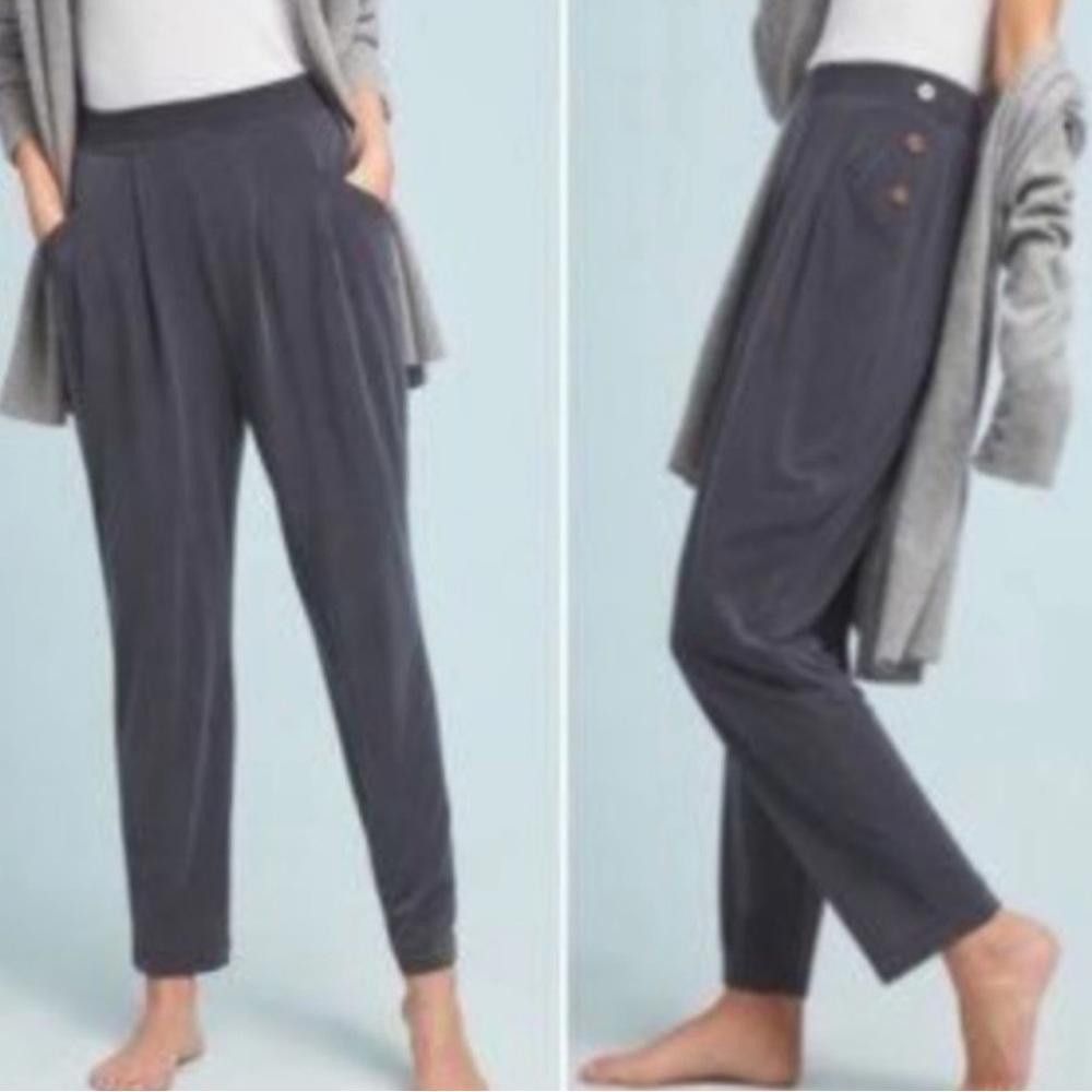 Designer Anthropologie l Saturday Sunday Gray Ribbed Joggers XS Size 26" / US 2 / IT 38 - 11 Thumbnail
