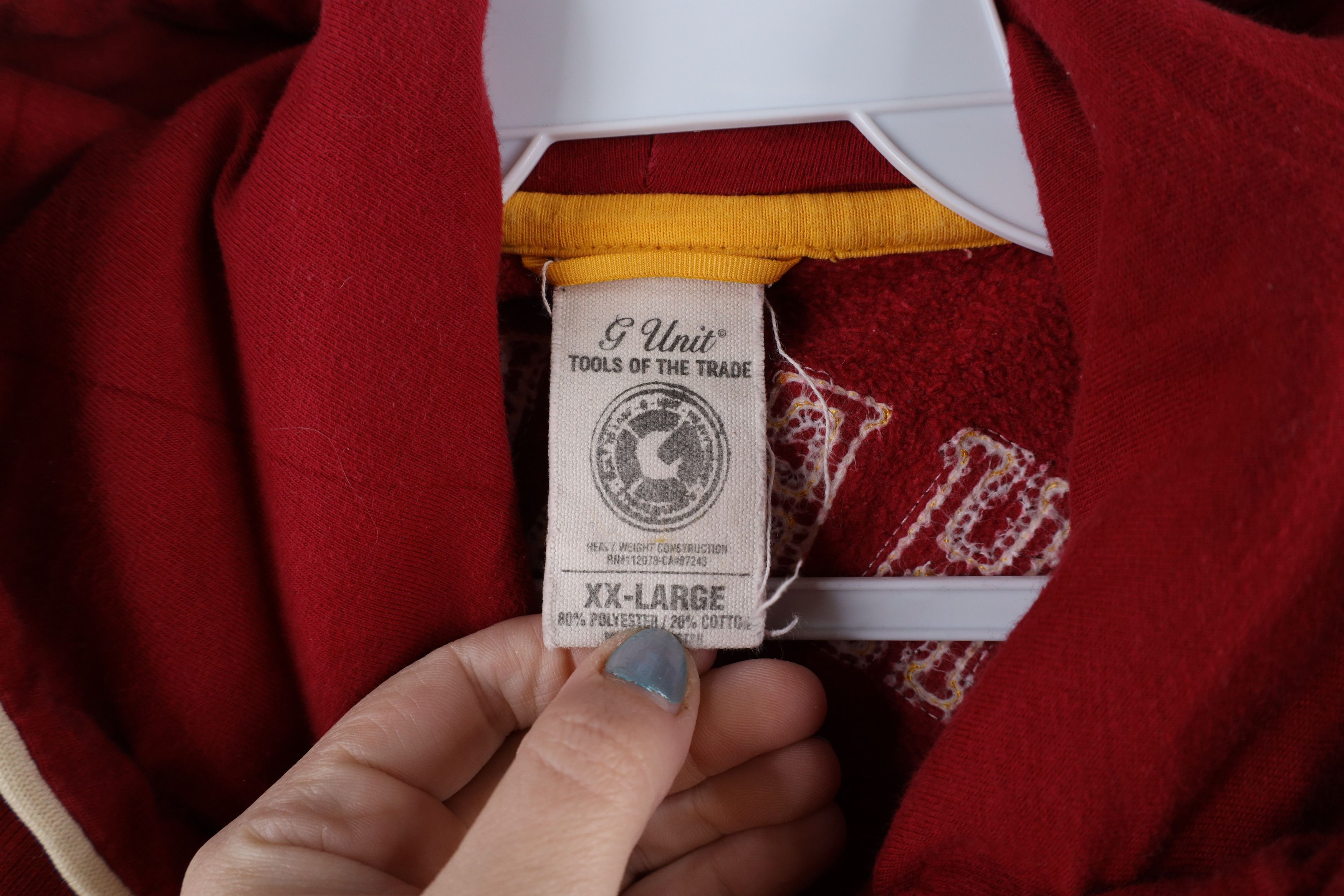 G-Unit × Vintage Vintage G Unit 50 Cent Hop Rap Heavyweight Full Zip Hoodie Size ONE SIZE - 9 Thumbnail