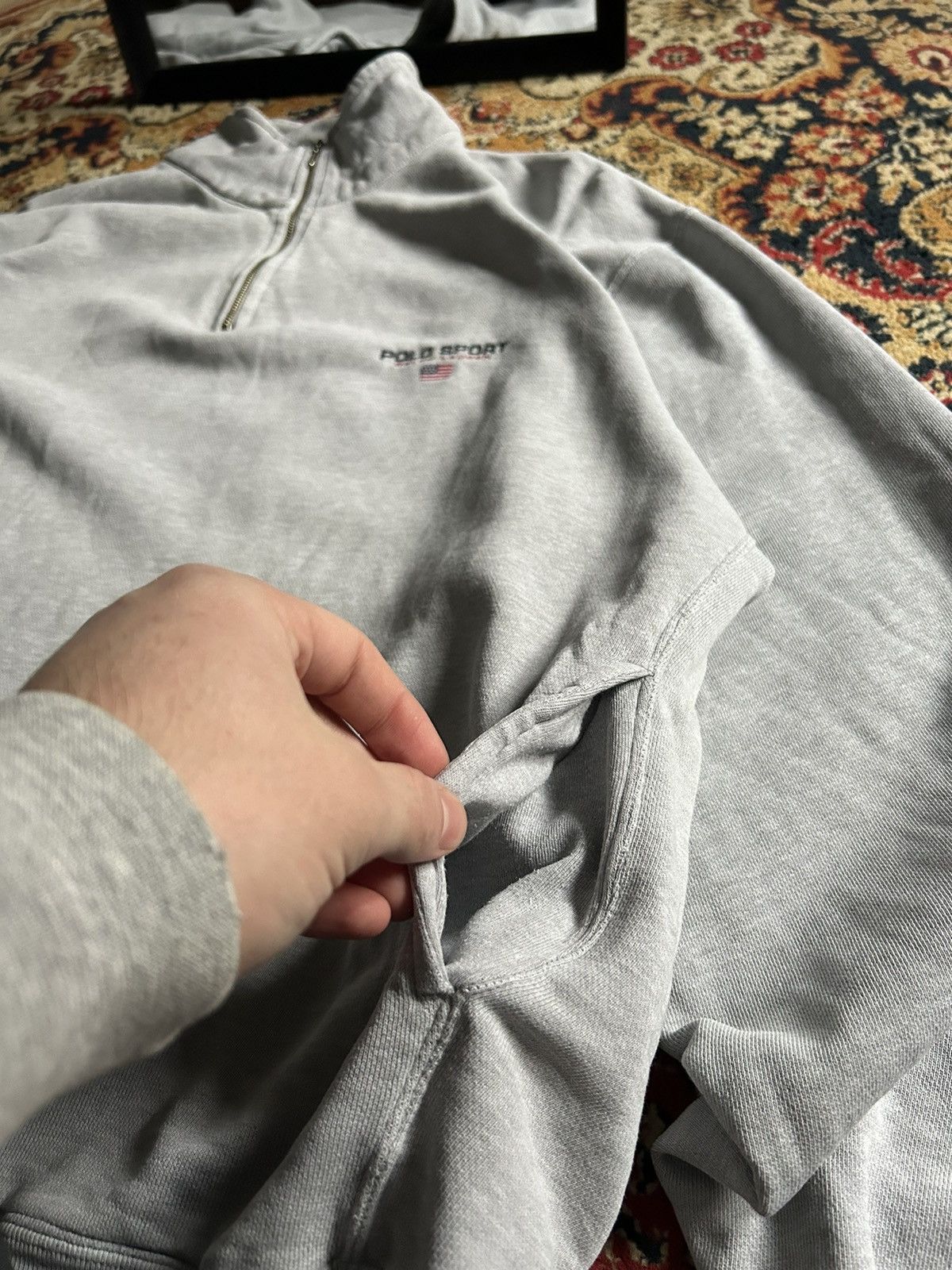 Polo Ralph Lauren Polo Ralph Lauren sport vintage 1/3 zip sweatshirt Size US L / EU 52-54 / 3 - 5 Thumbnail