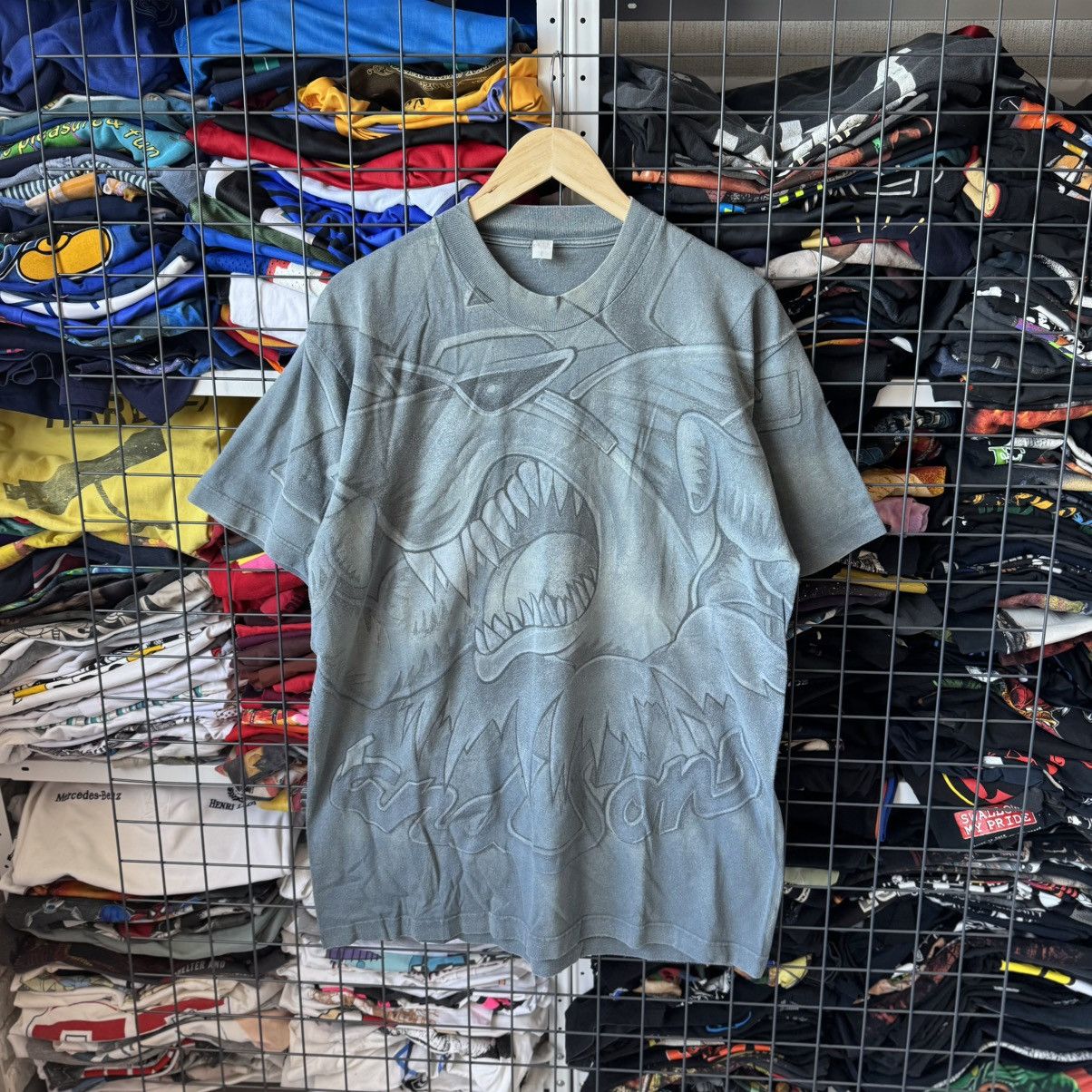 Vintage Vintage 90s Maui and Sons AOP Mosquitohead T-shirt Size US L / EU 52-54 / 3 - 1 Thumbnail