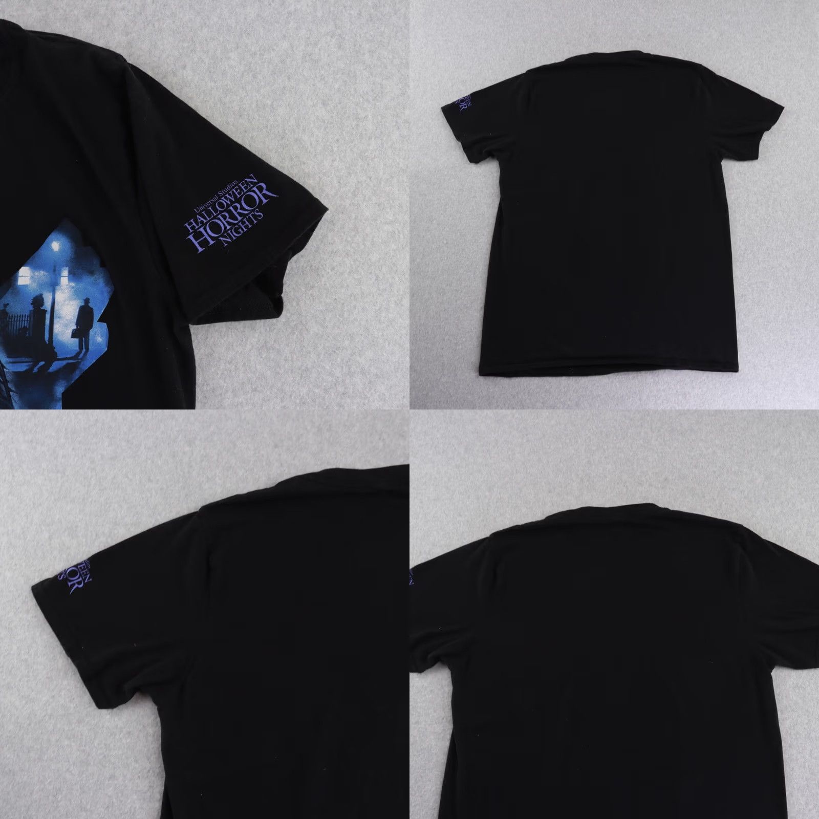 Vintage Halloween Horror Nights THE EXORCIST Graphic T-Shirt Crew Neck Adult Medium Black Mens Size US M / EU 48-50 / 2 - 8 Thumbnail