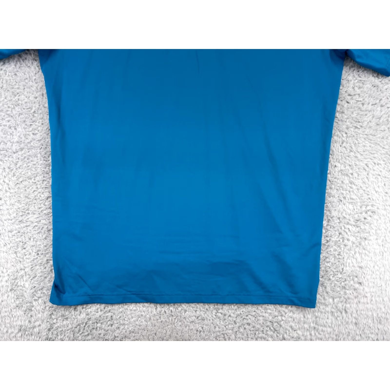 Adidas ADIDAS Polo Shirt Mens XL Blue Solid Short Sleeve Golf Athletic 100% Polyester Polo Men Size US XL / EU 56 / 4 - 7 Thumbnail